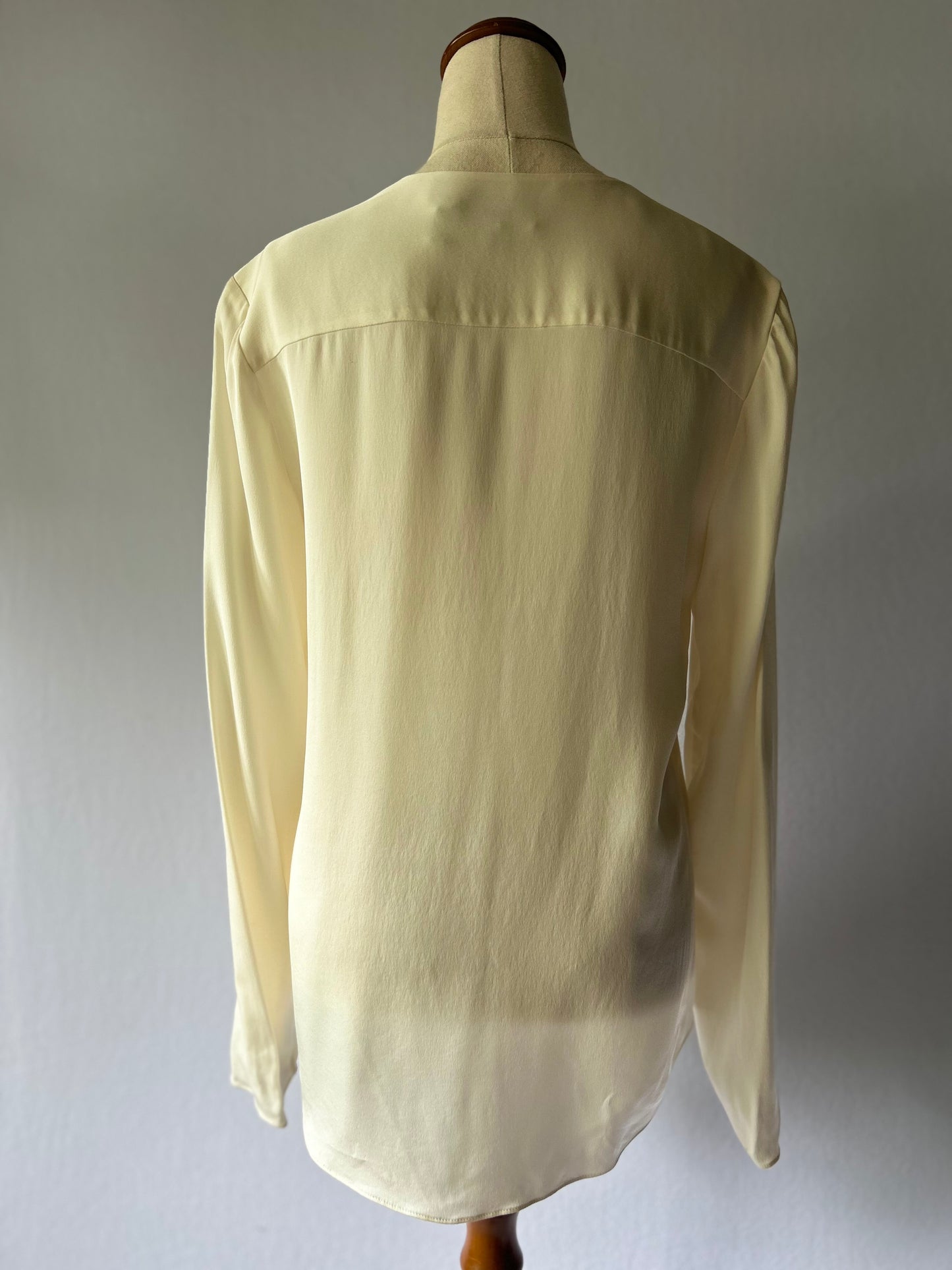 Theory Silk Cascading Ruffle Blouse – Size S