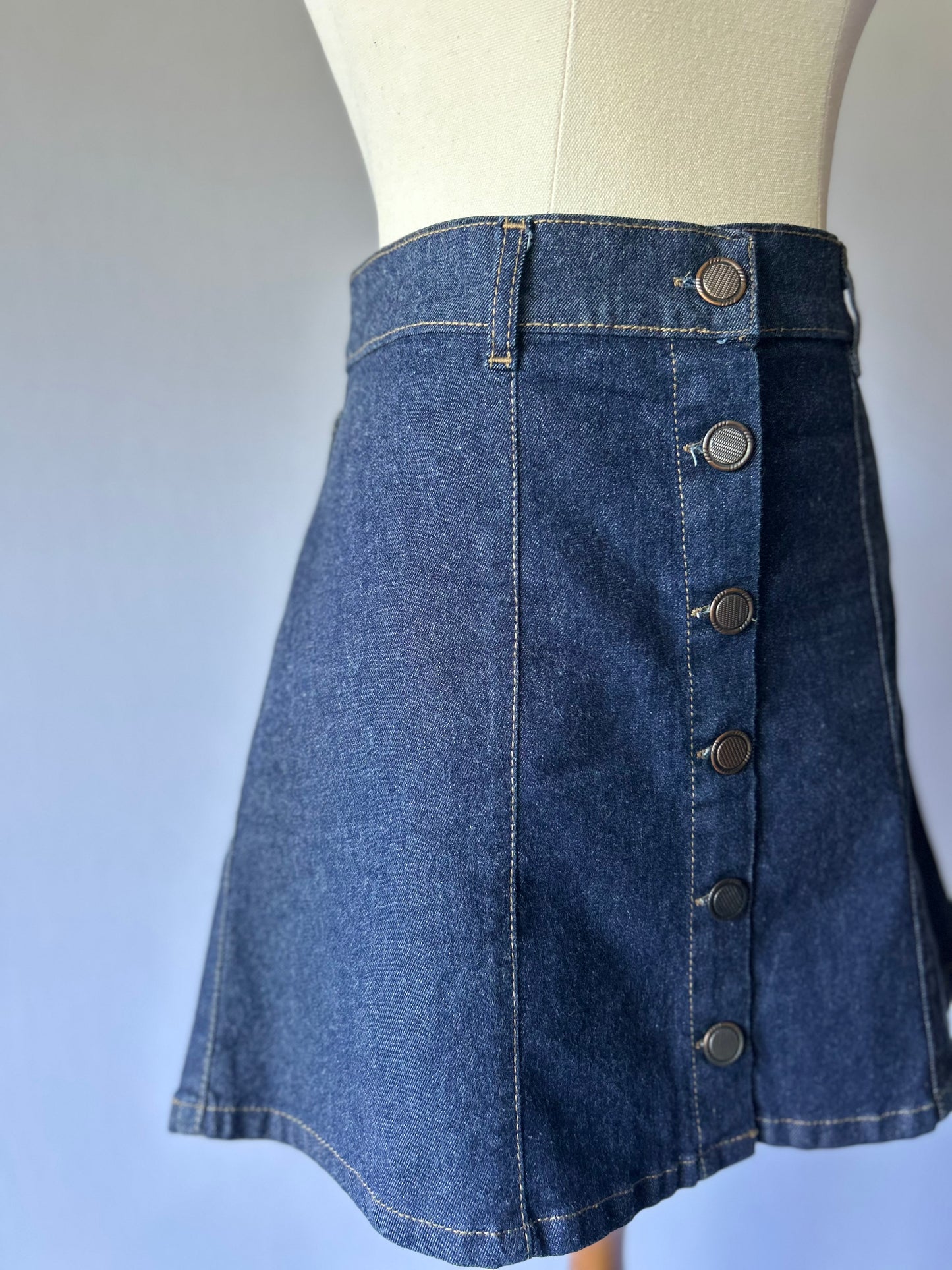 Denim Mini Skirt – Size 38