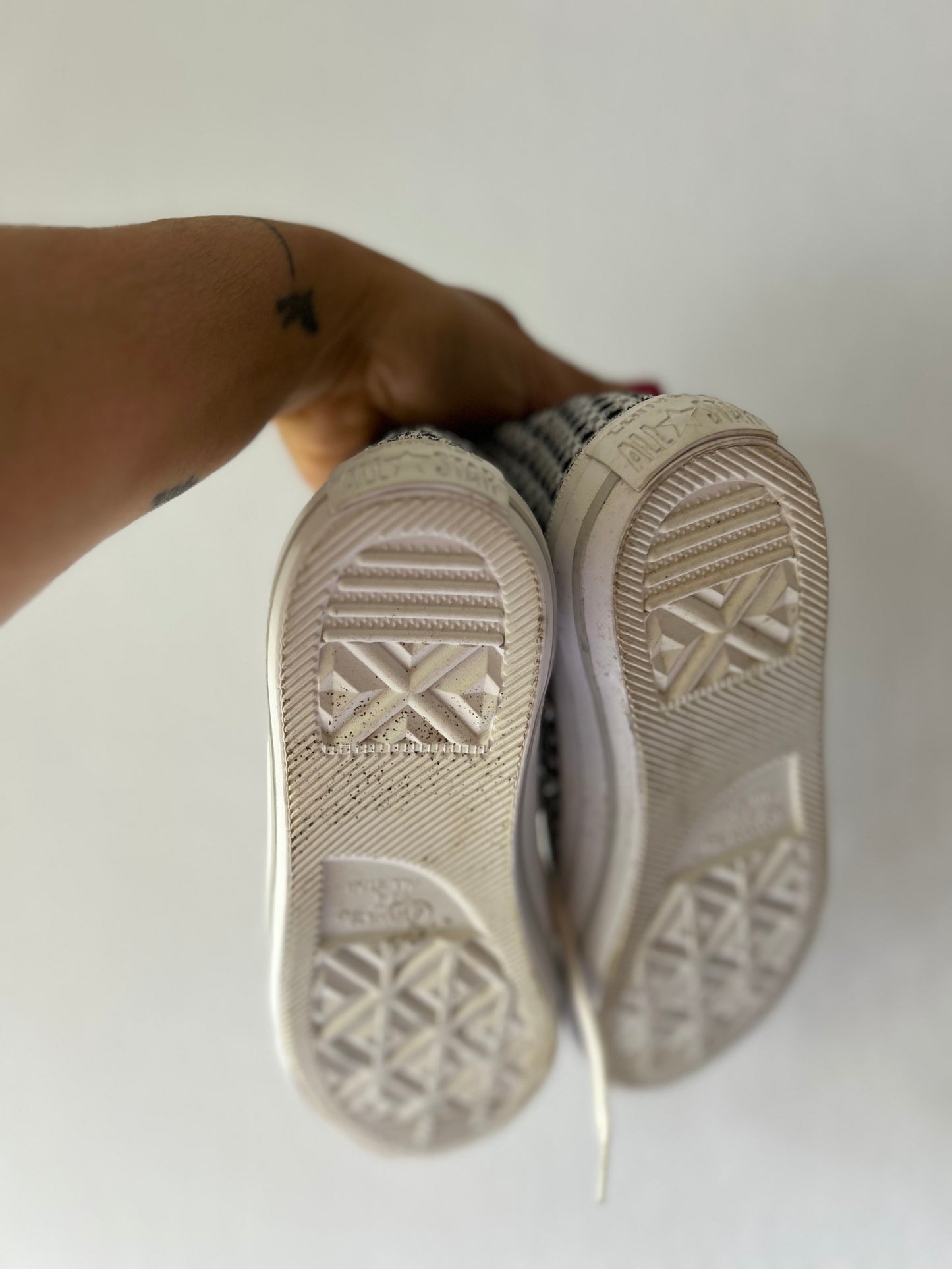 Iconic Converse Chuck Taylor All Star High-Top Sneakers - Unique Pattern (US 6 / EUR 37)