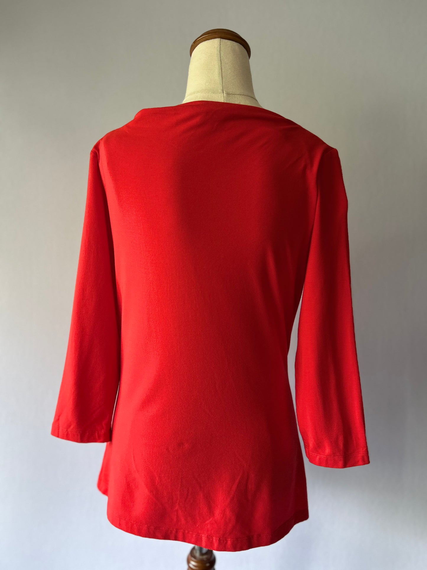 Jane Daniels Draped Modal-Stretch Cowl Neck Top – Size 10
