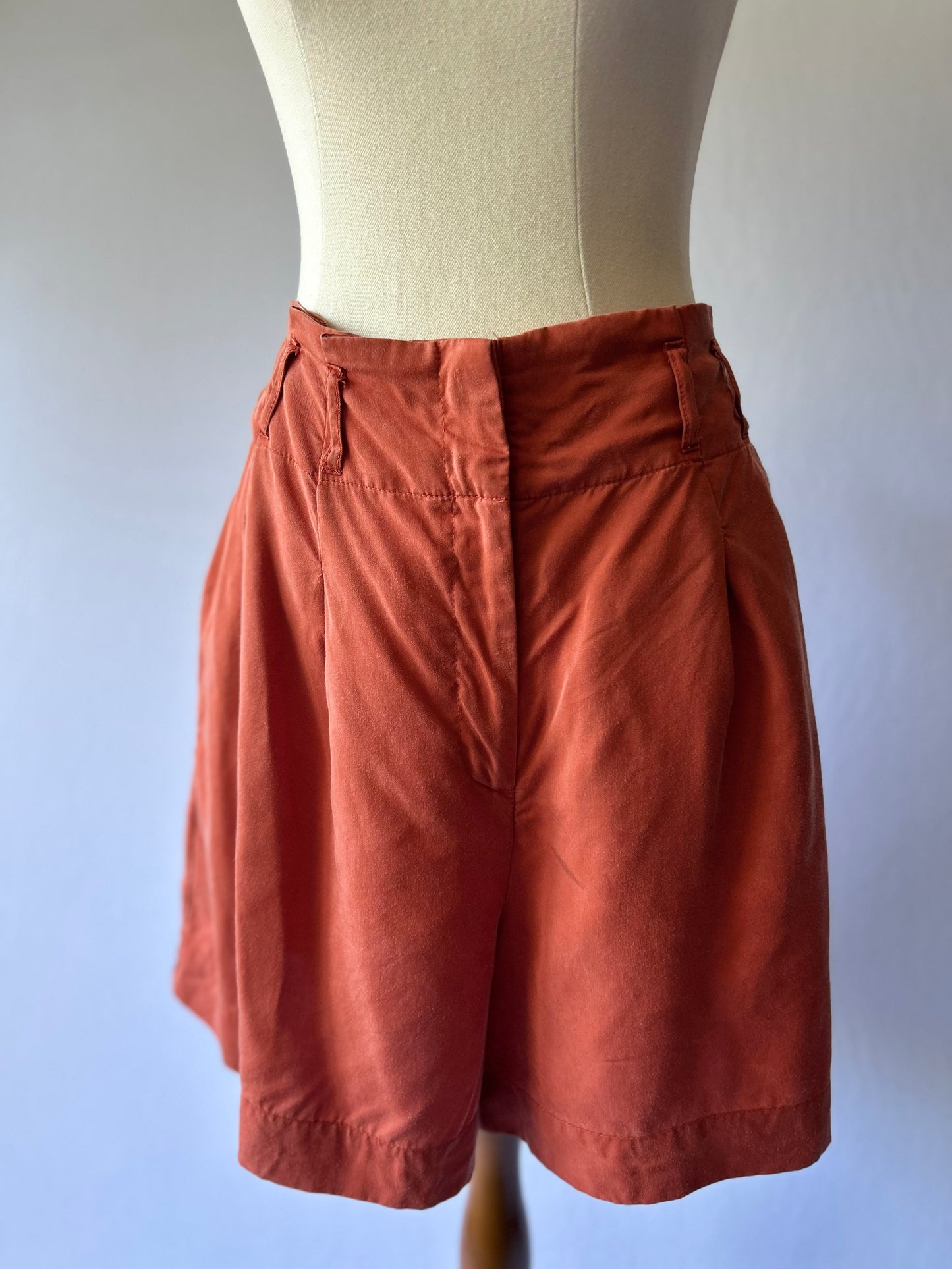 Terracotta Lyocell Shorts – Size 14