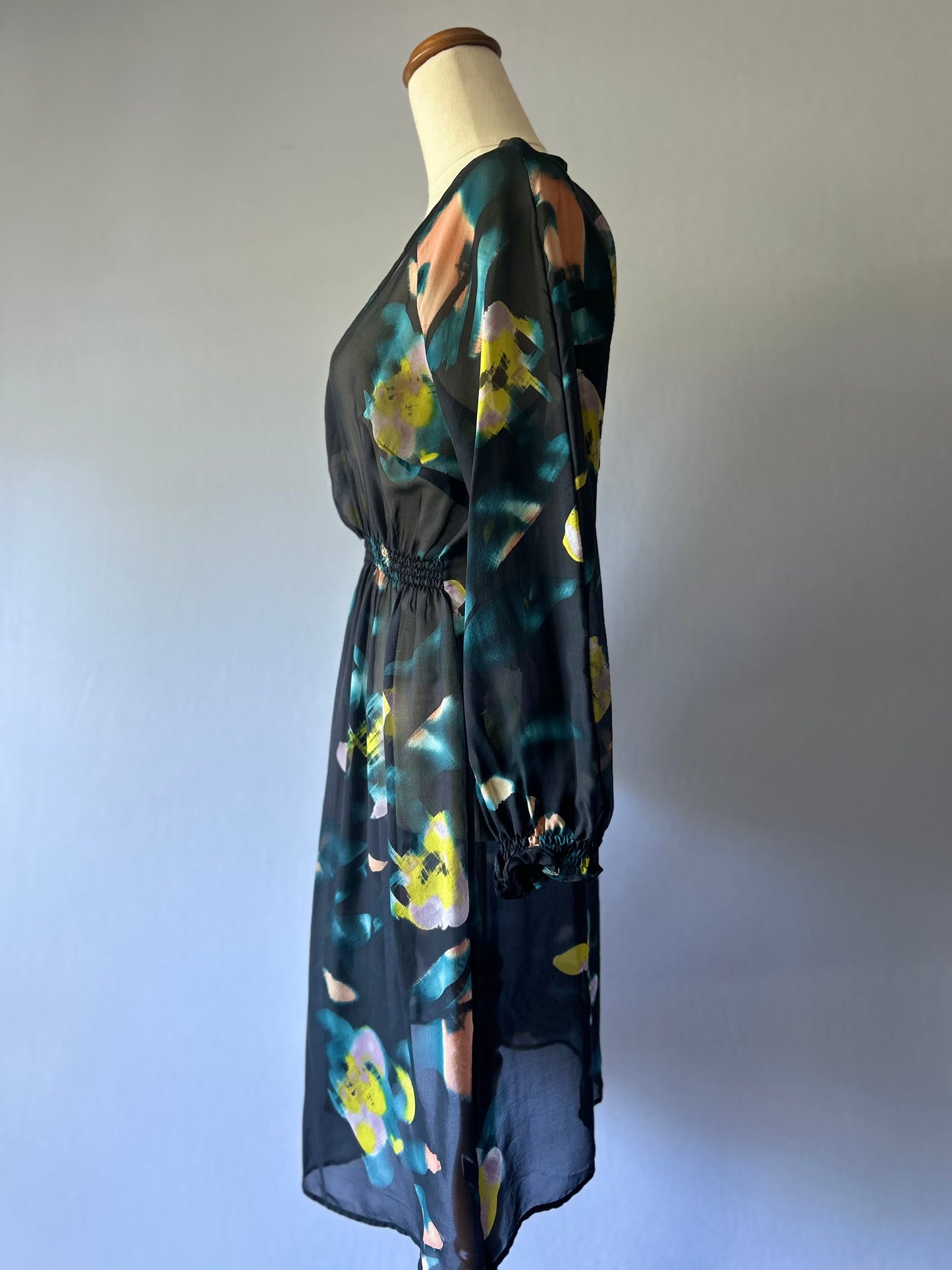 Helen Cherry Silk Dress – Size M