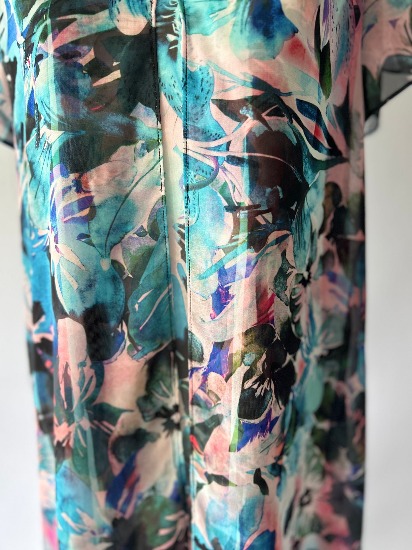 PHILOSOPHY Abstract Floral Chiffon Dress - Size 10