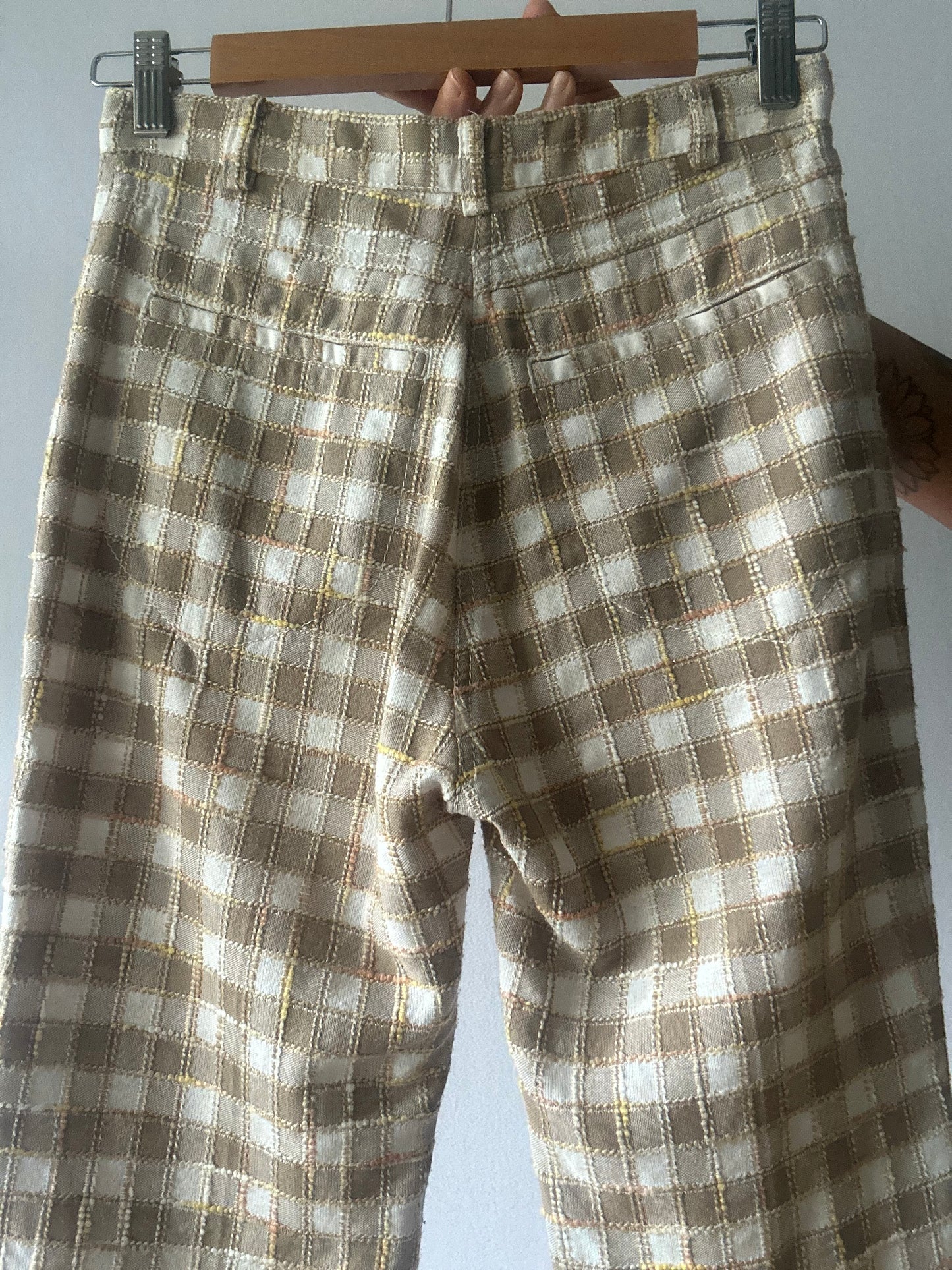 Karen Walker "Gingham Flare" Tailored Trousers – Size UK6/US2