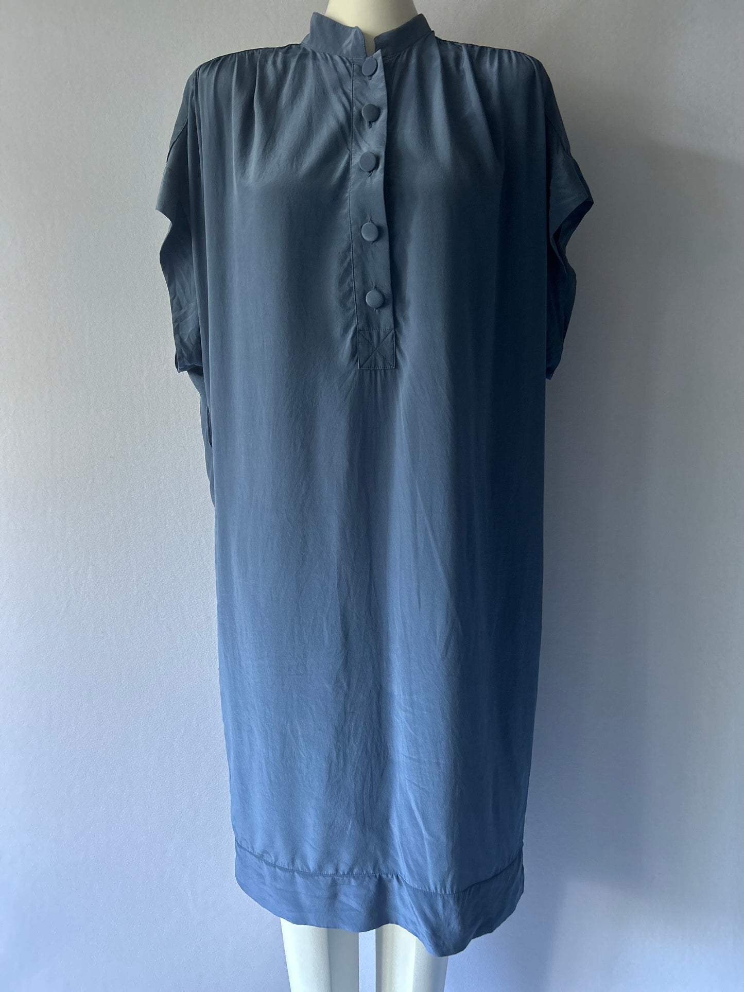 Zimmermann Silk Oversized Tunic Dress - Steel Blue - Size 1