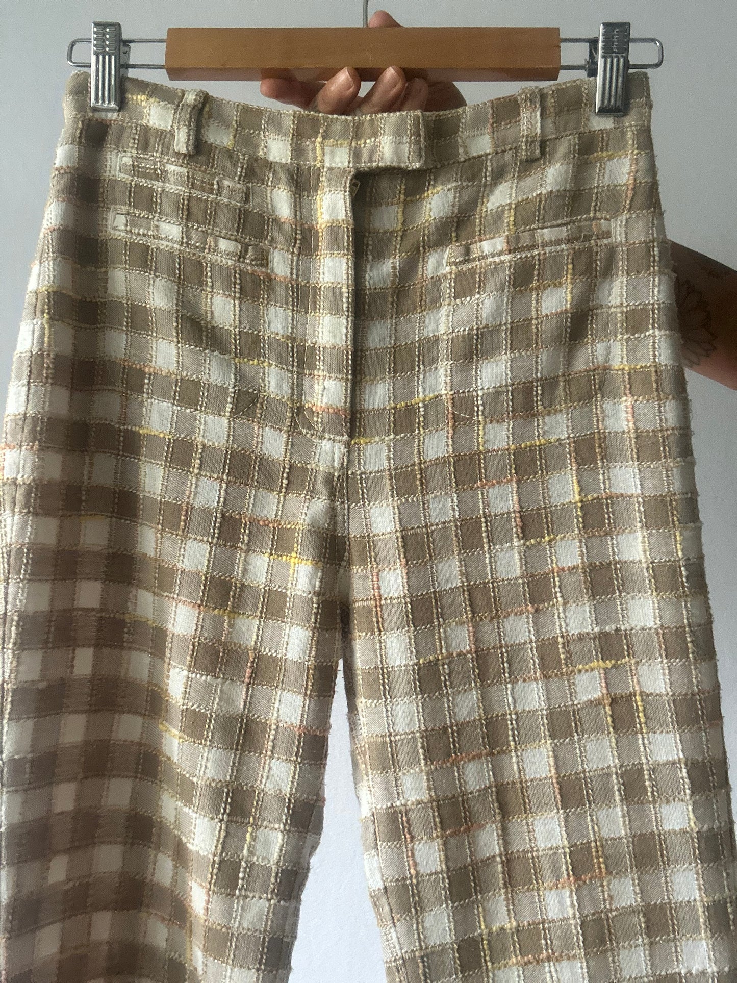 Karen Walker "Gingham Flare" Tailored Trousers – Size UK6/US2