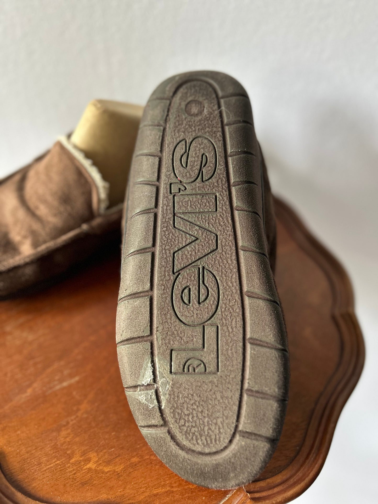 Levi’s Faux-Shearling Lined Moccasin Slippers