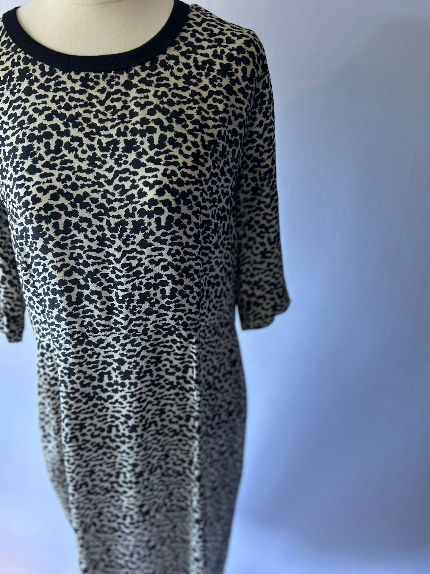 Juliette Hogan Silk Leopard Dress – Size 10