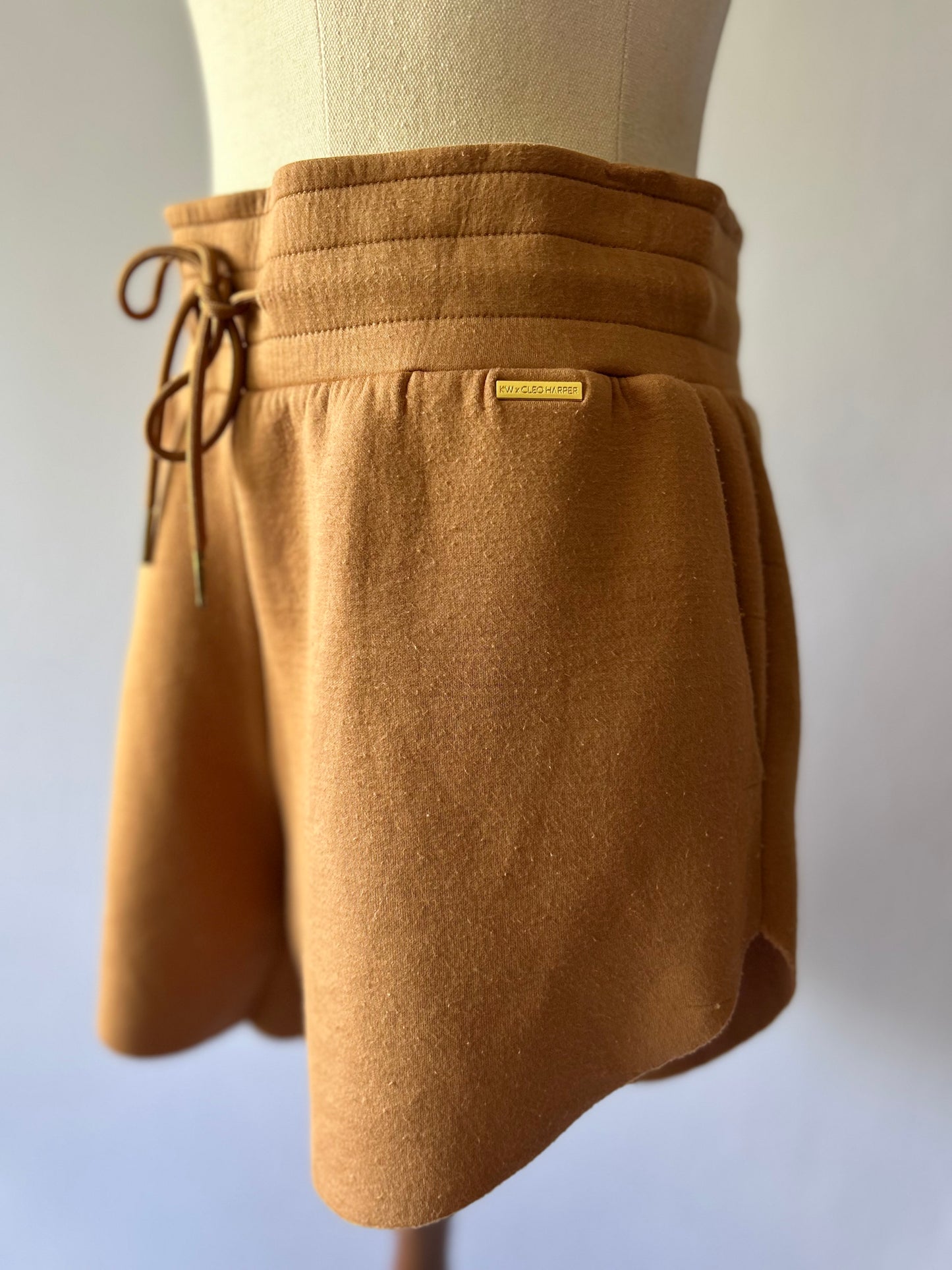 Cleo Harper Drawstring Active Shorts - XS (Rayon Blend)