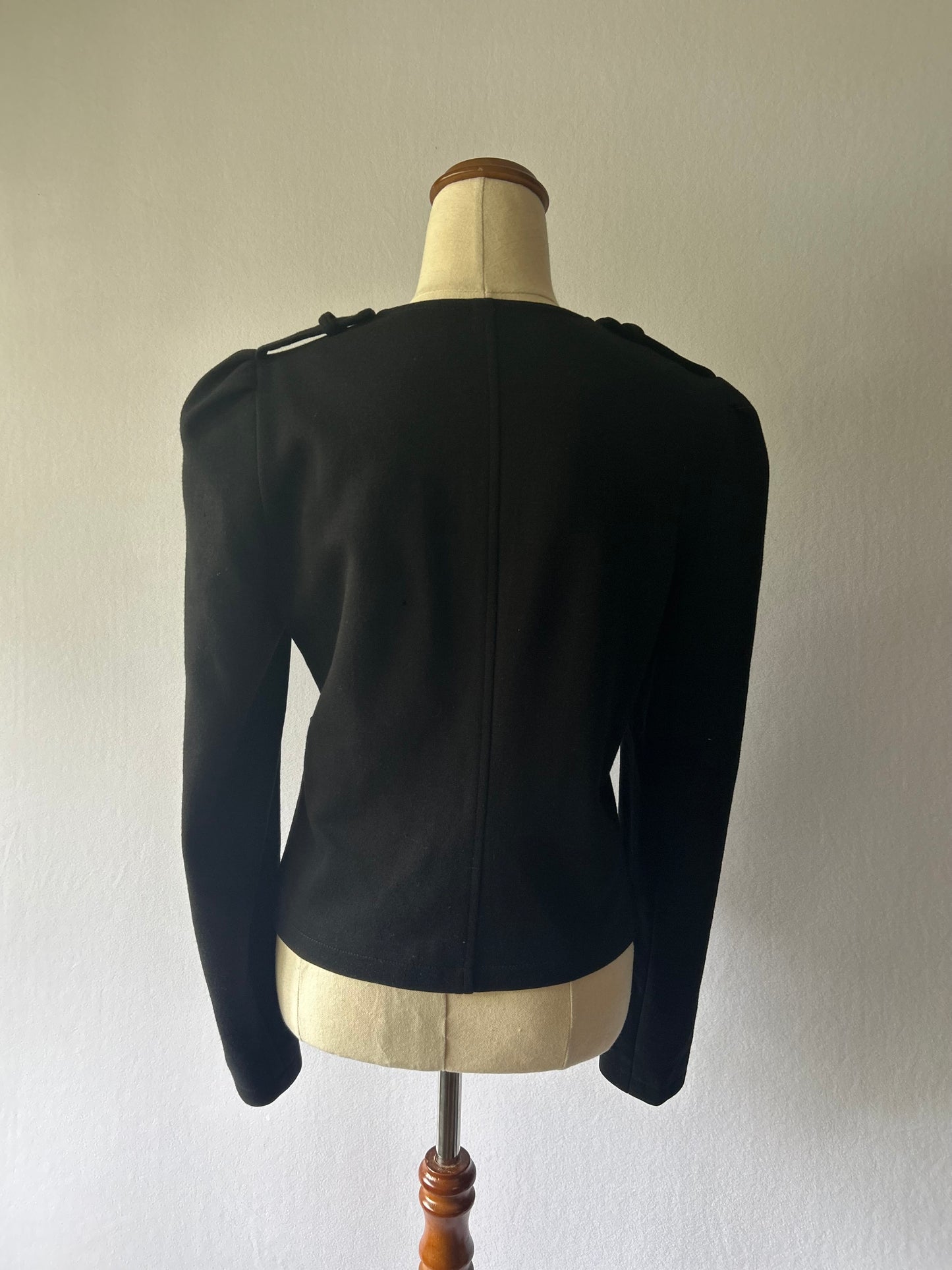 Helen Cherry Merino Wool Tailored Cardigan Jacket – Size S