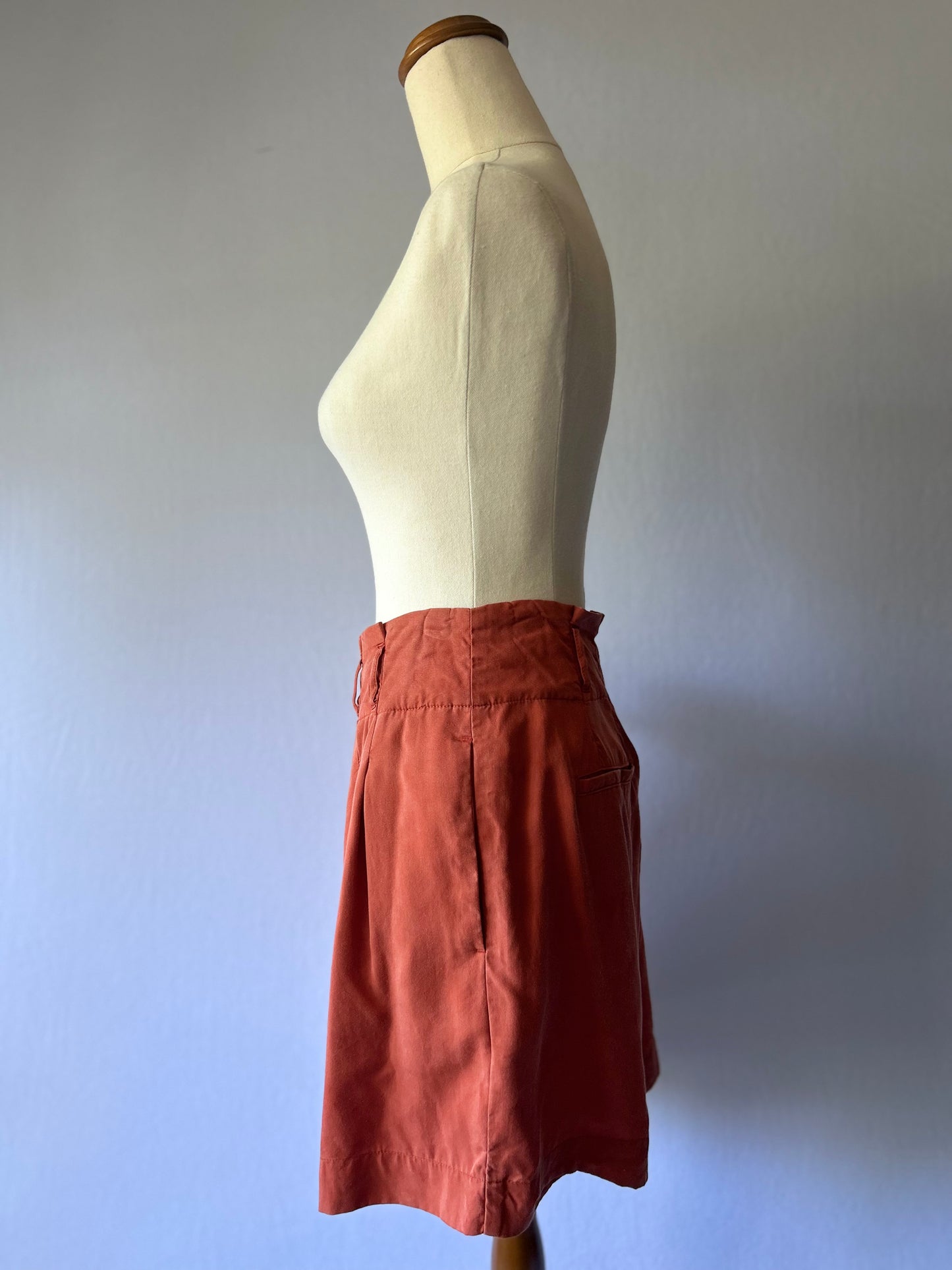 Terracotta Lyocell Shorts – Size 14