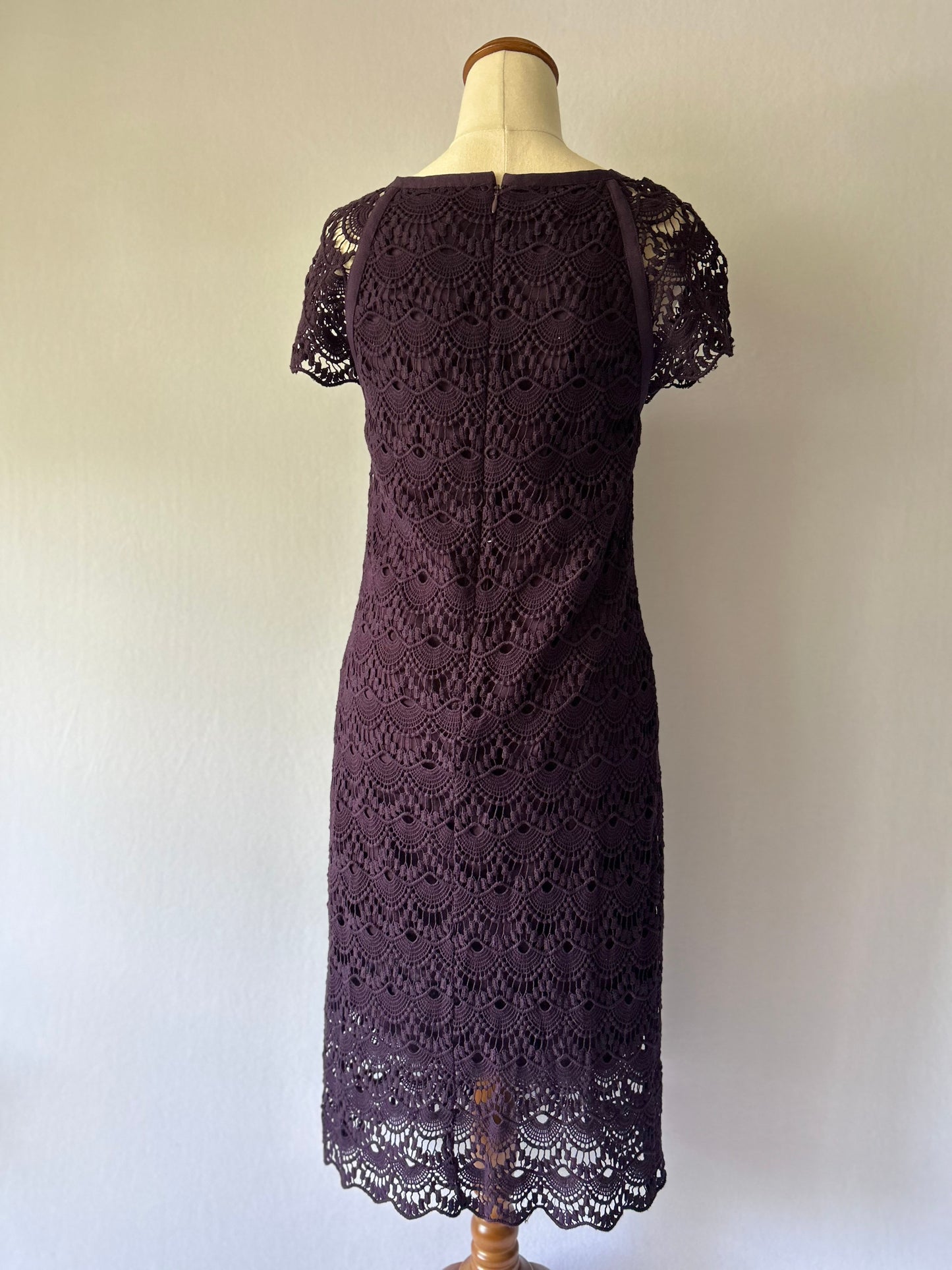Grace Hill Lace Sheath Dress - 100% Cotton, size 10
