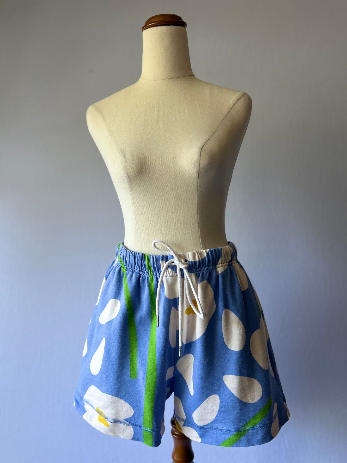 Gorman Blue Floral Cotton Shorts – Size 8