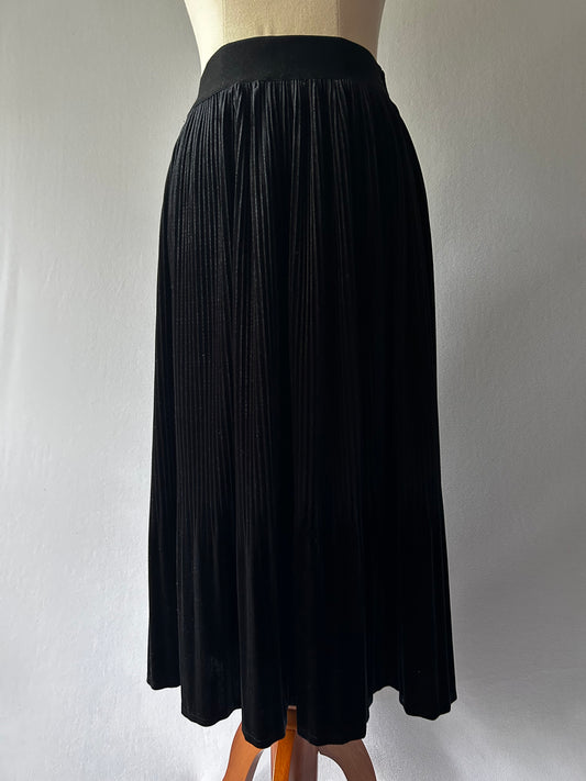 Trelise Cooper Pleated Velvet Midi Skirt – Size S