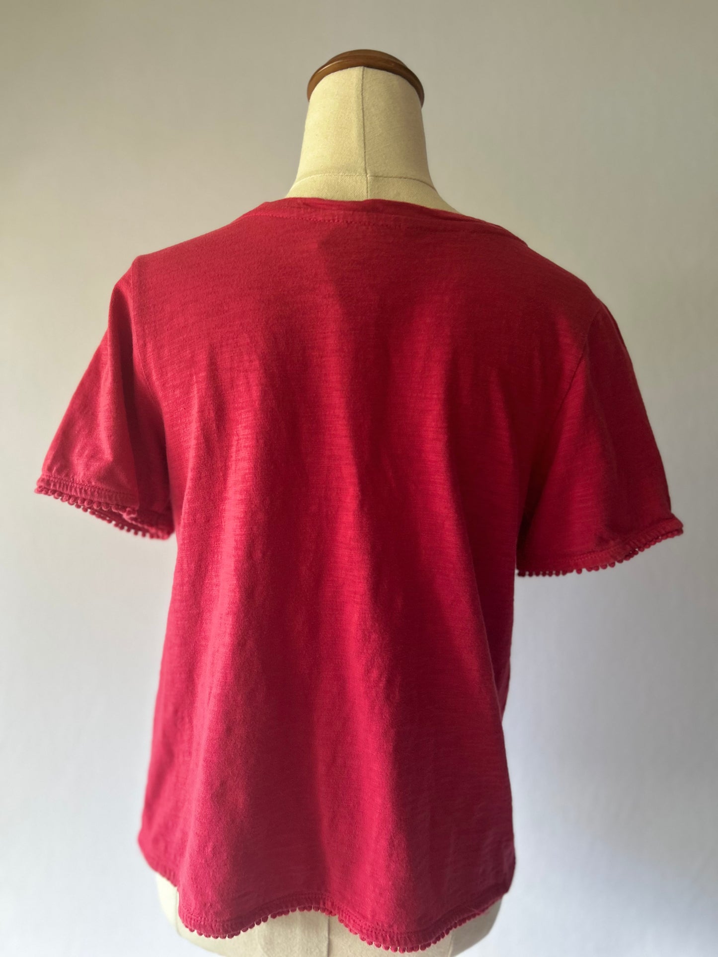 Max Cotton Red T-Shirt – XS – 100% Cotton