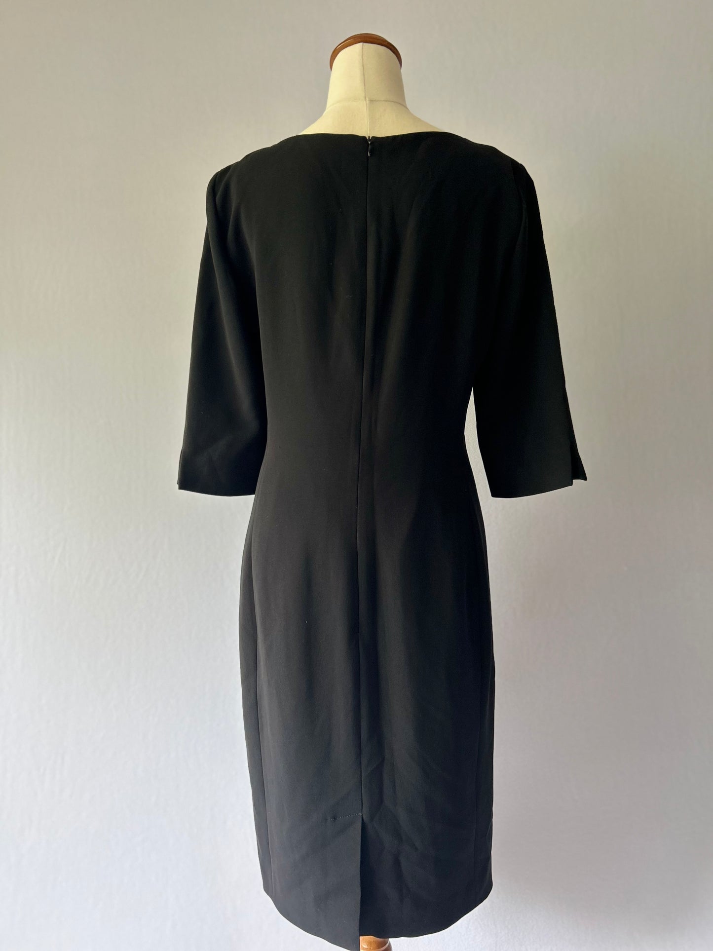 Moschino Black Tailored Pencil Dress - USA 8 / GB 10