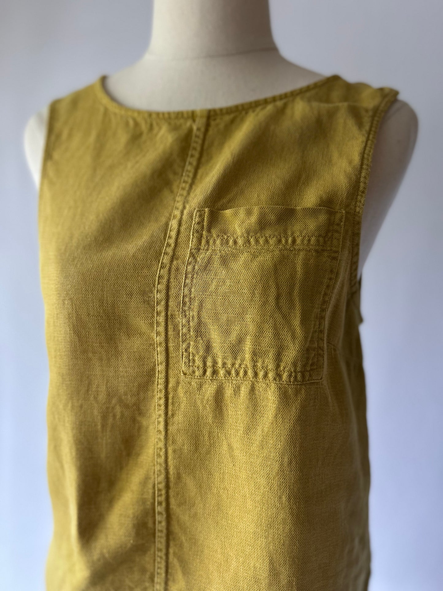 Gorman Mustard Linen Blend Tank Top – Size 6
