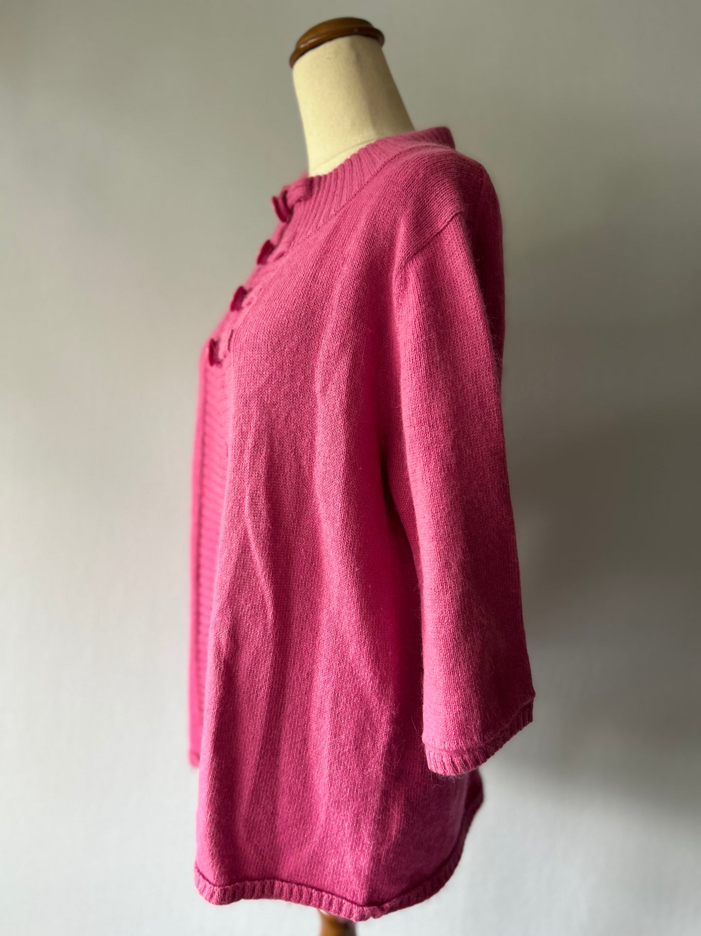 Premium Angora & Merino Wool Blend Cardigan – Size 10