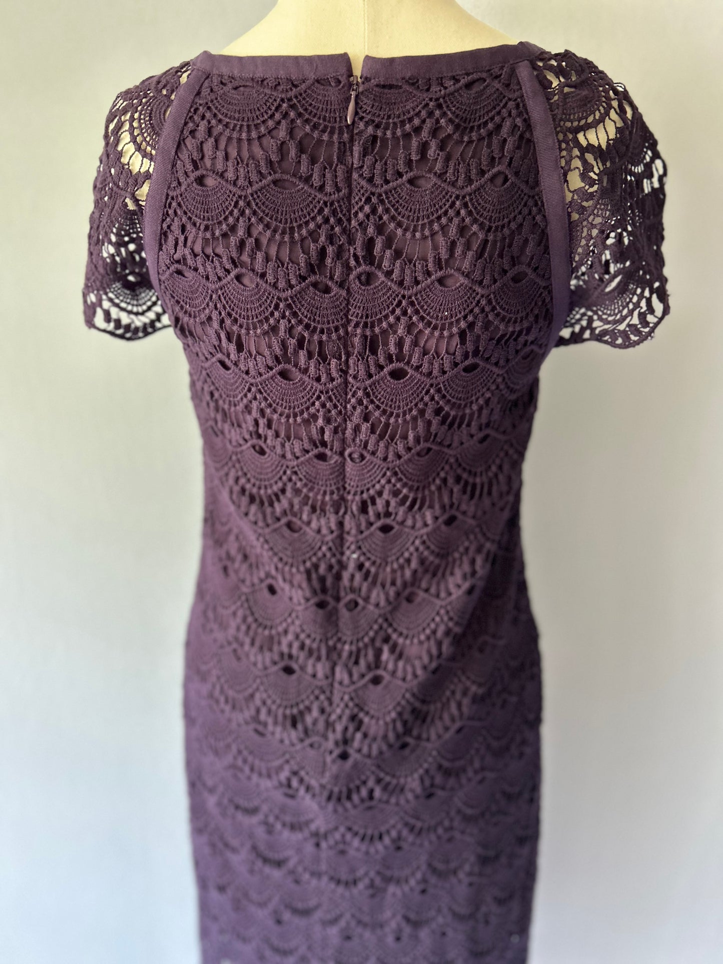 Grace Hill Lace Sheath Dress - 100% Cotton, size 10