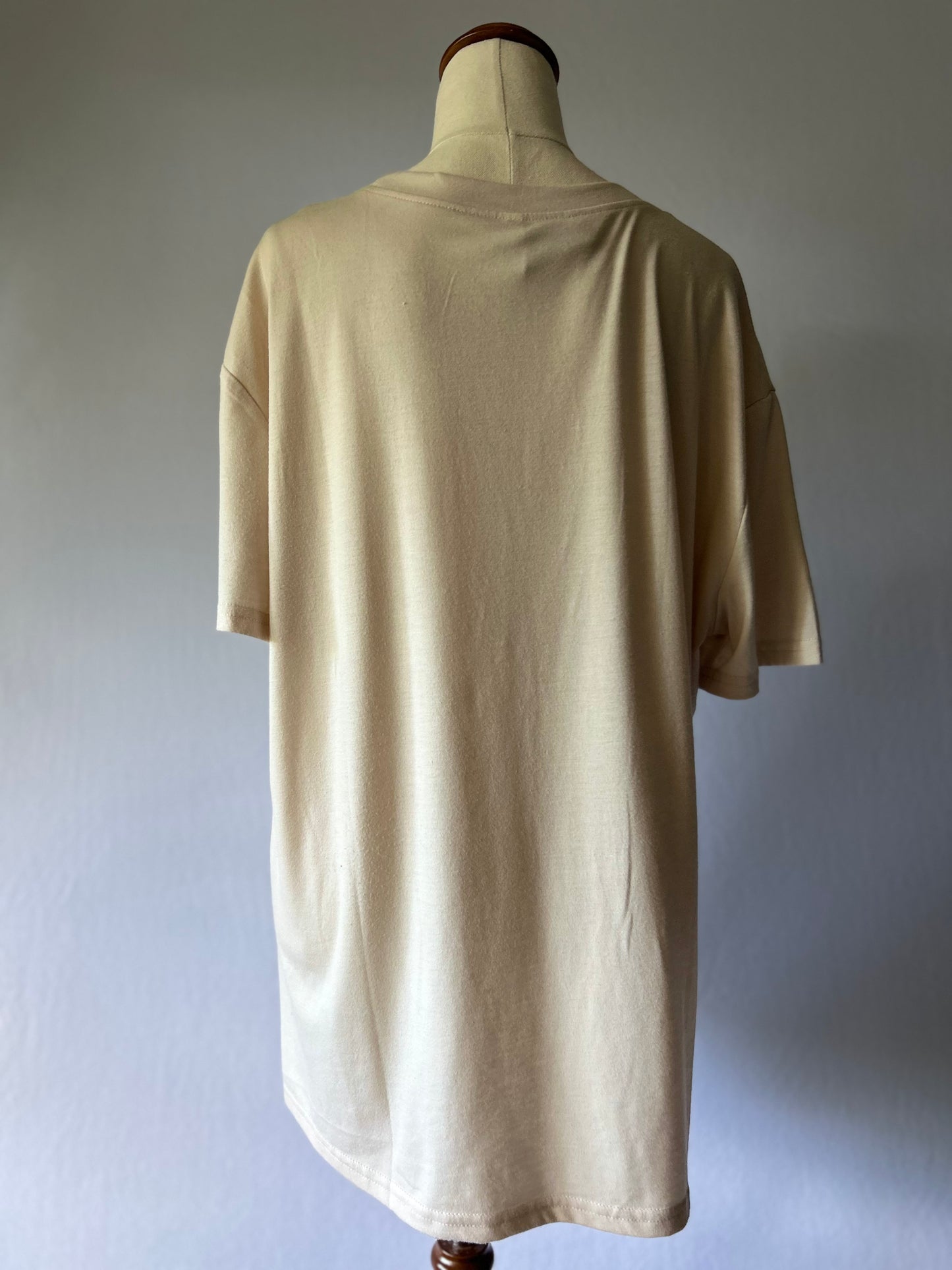 Where the Spirit” Beige T-Shirt – Size XL