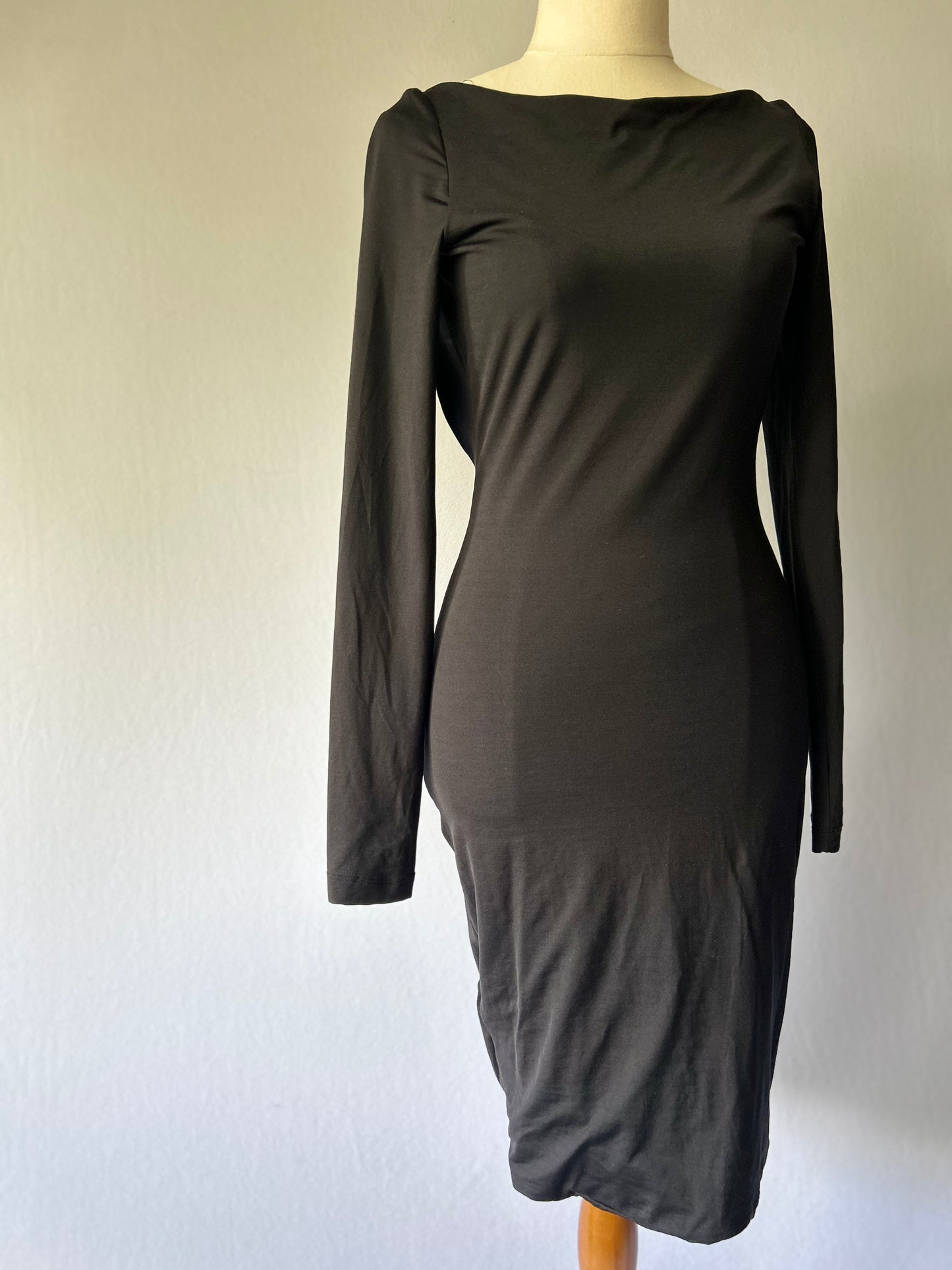 Kookai "Noir" Backless Bodycon Dress – Size 1