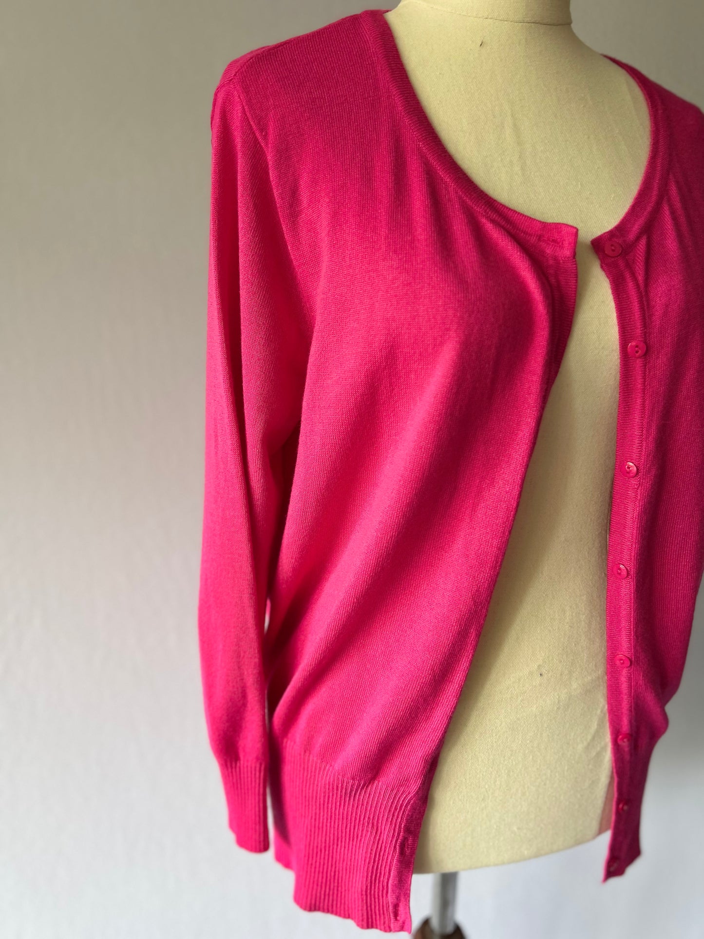 Pink Knit Cardigan – Size L
