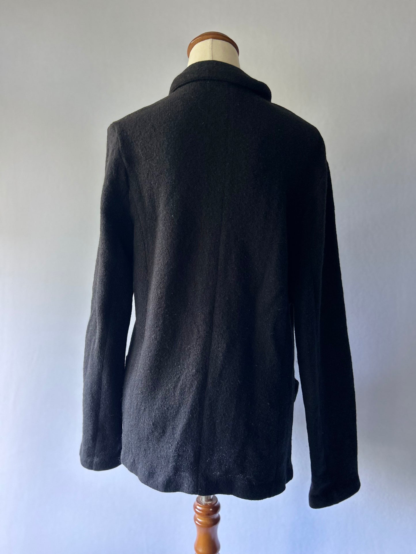 Premium 100% Wool Open-Front Cardigan – Size 8