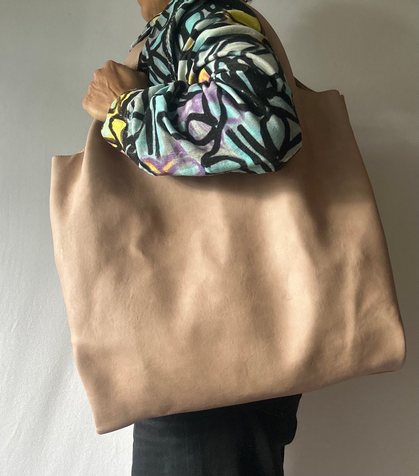 Vintage Pink Oversized Tote Bag