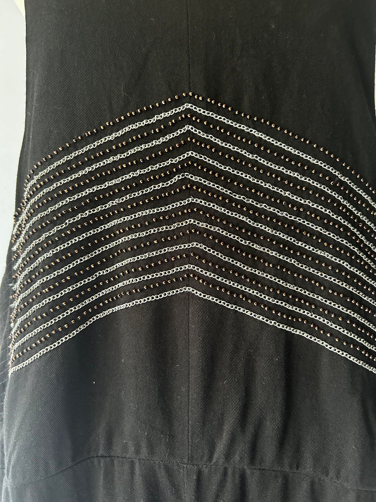 Black Tencel Jumpsuit with Embroidered Detail - Size 2 / M