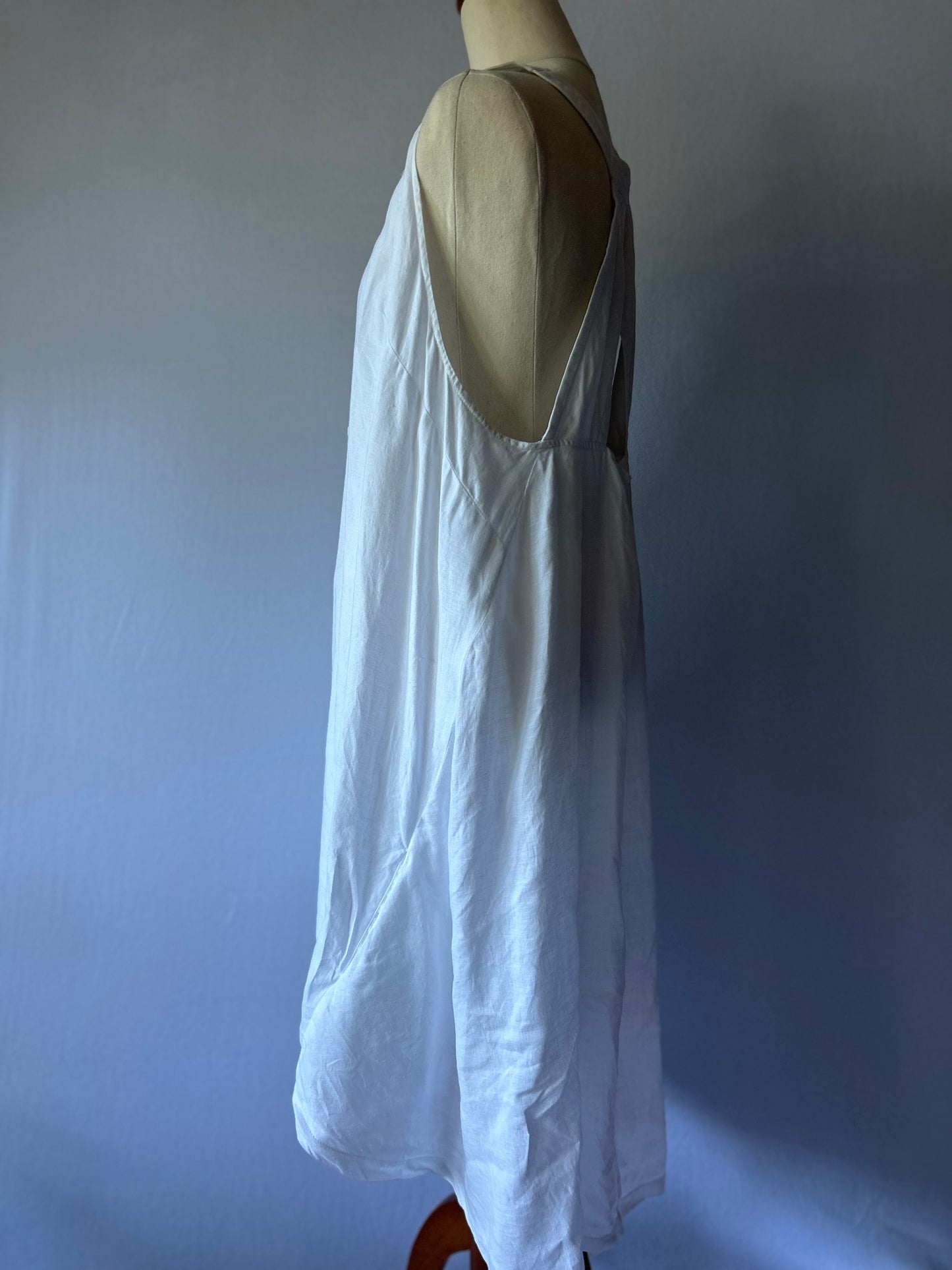 Grace Hill White Linen Dress – Size 16