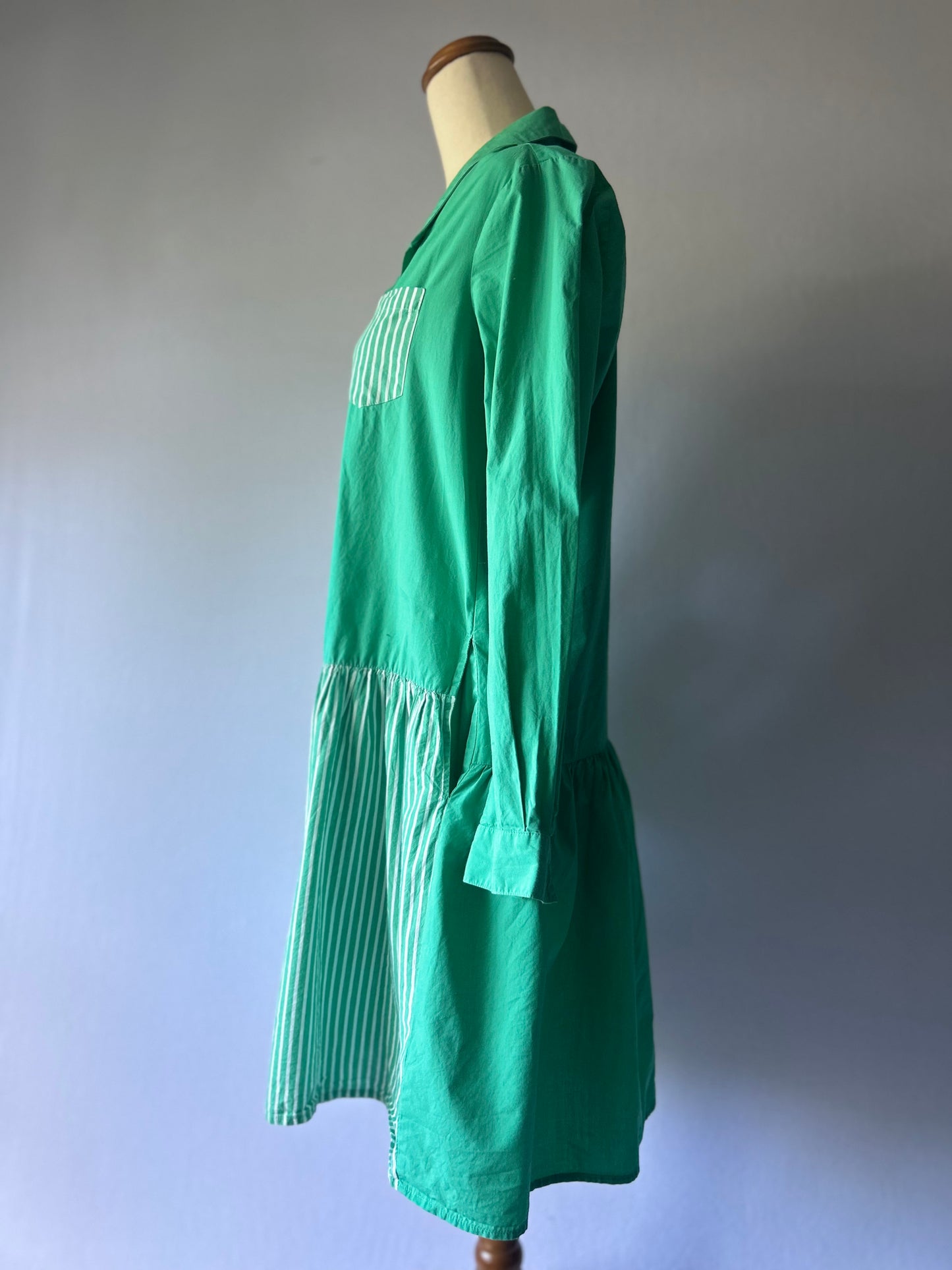 Green mint Cotton Shirt Dress – Size 6