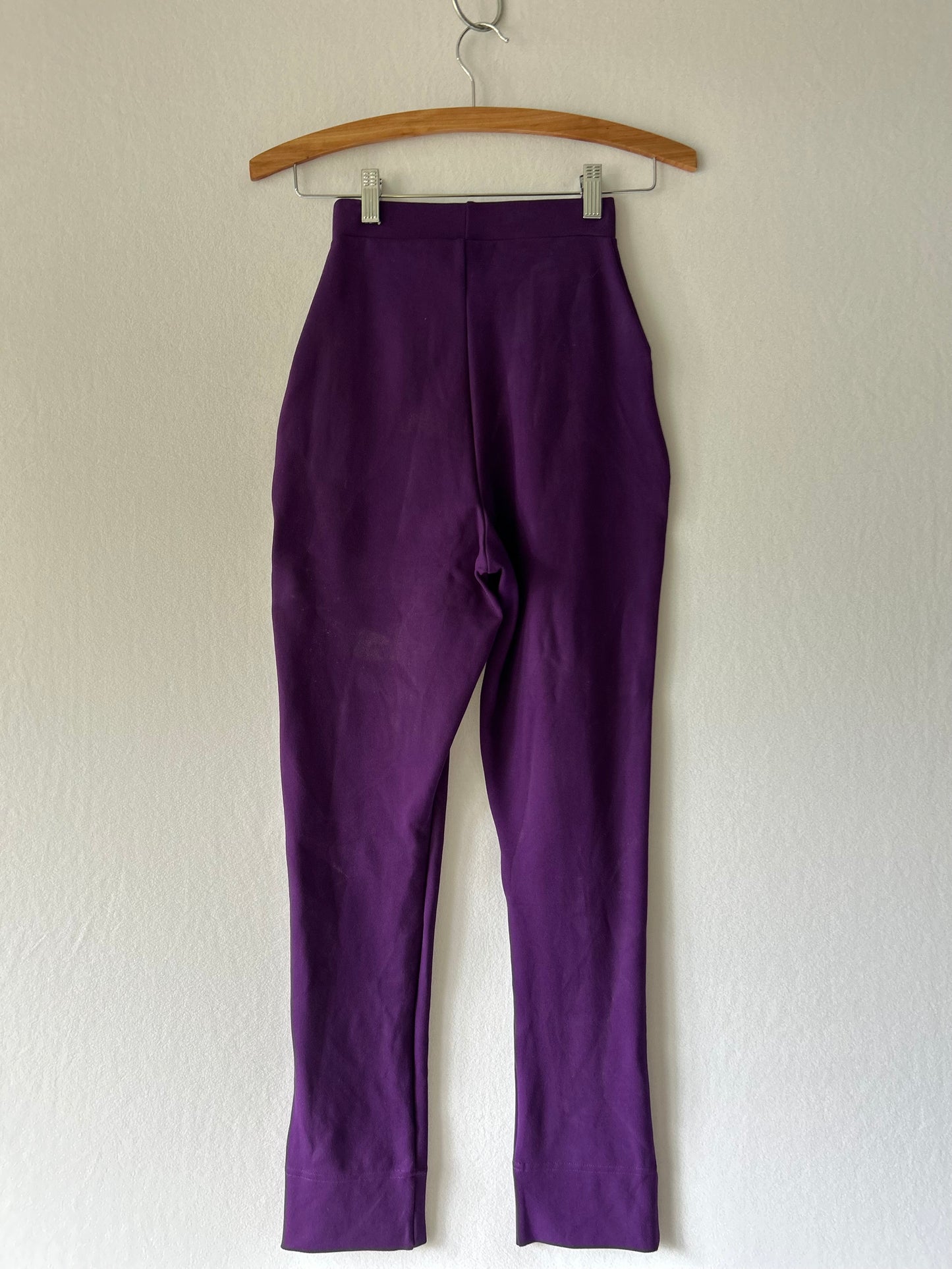 Purple High-Waisted Pants – Size XS