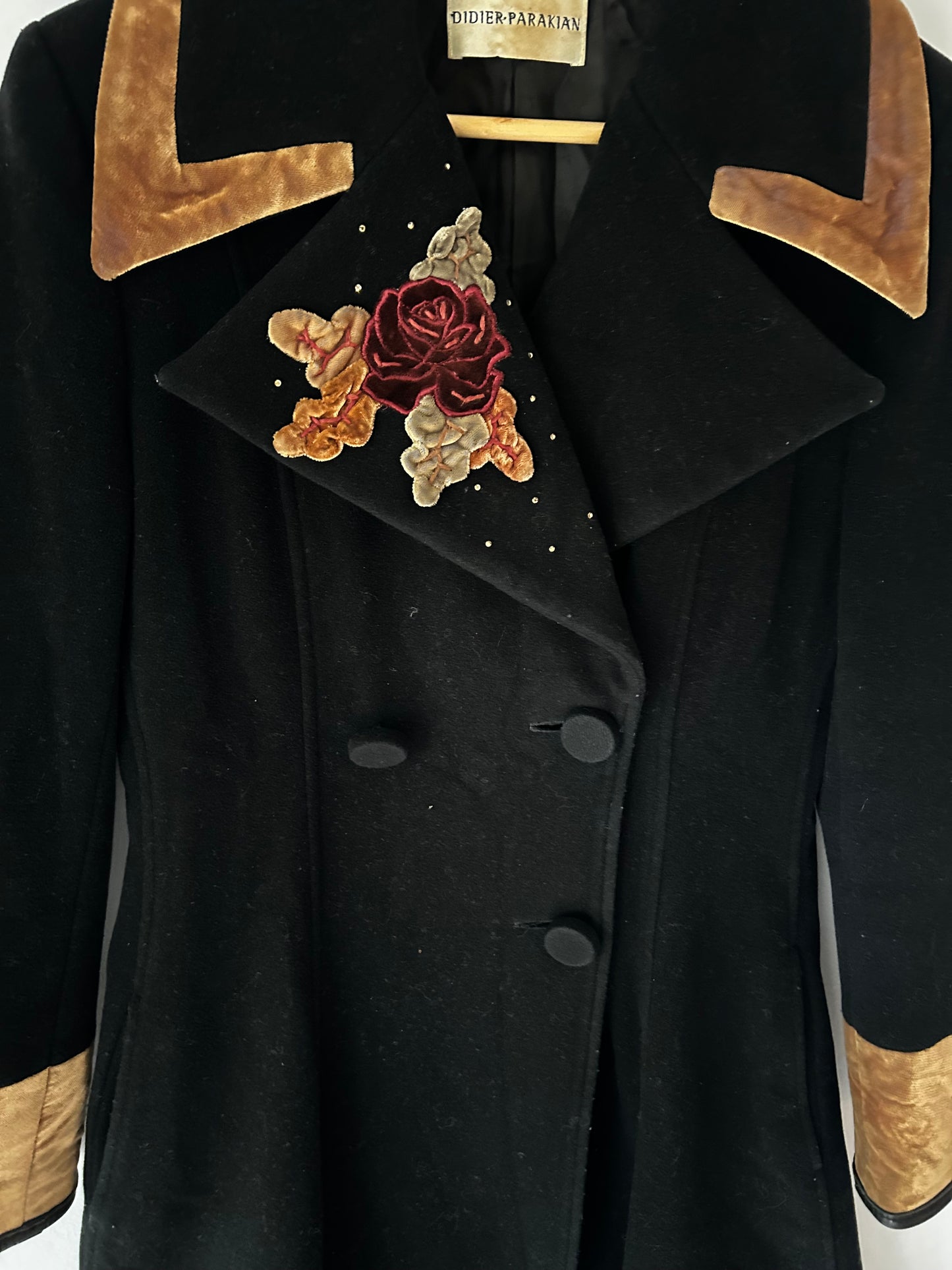 Vintage Didier Parakian French Wool & Cashmere Coat – Size UK 8