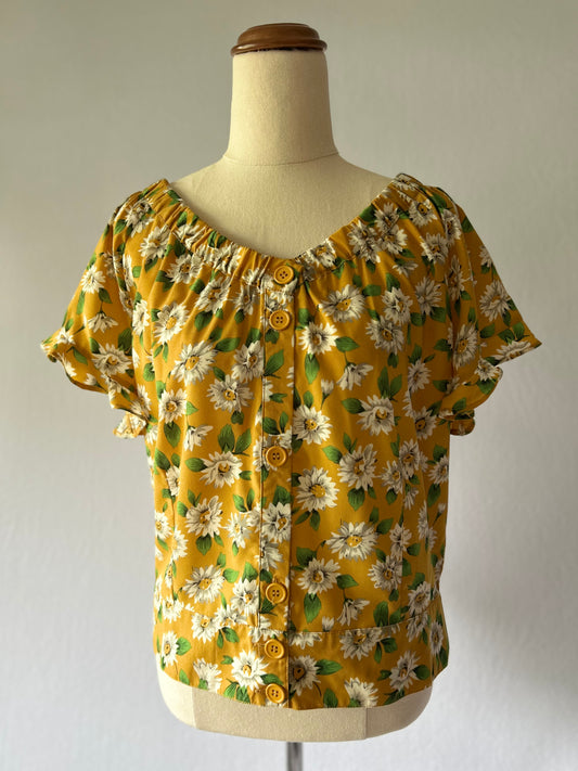 Dangerfield “Miss Daisy” Yellow Blouse – Size 16 (New with Tags)