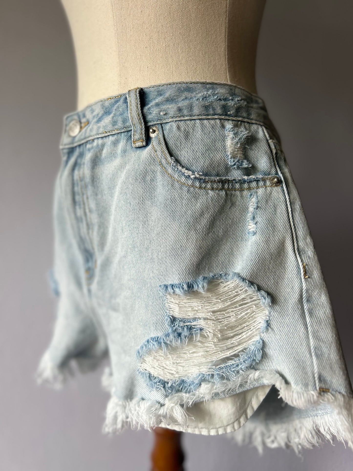 Denim Shorts Size 12 – 50% Cotton, 50% Recycled Cotton