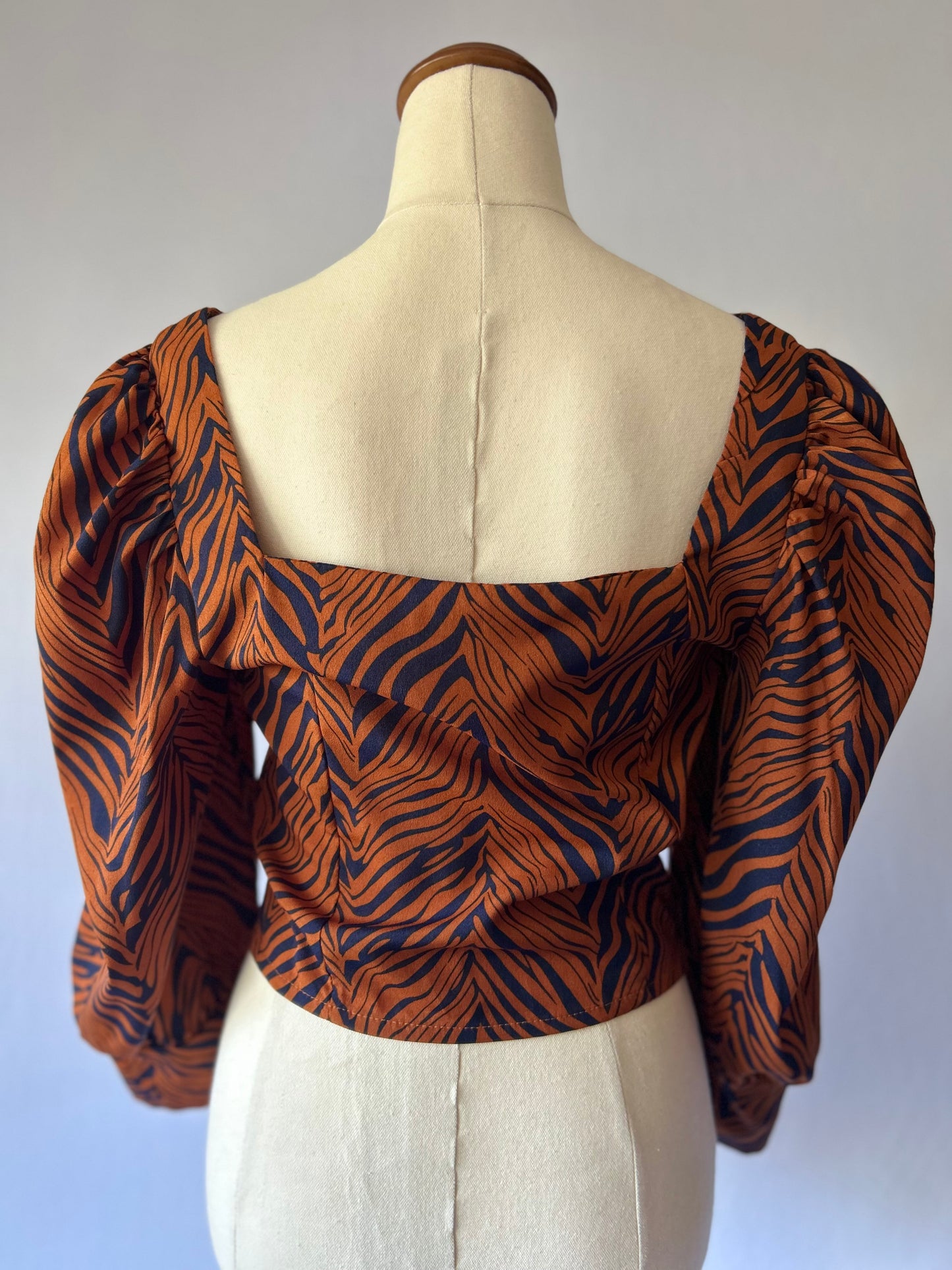 Animal Print Long Sleeve Top – Size 8