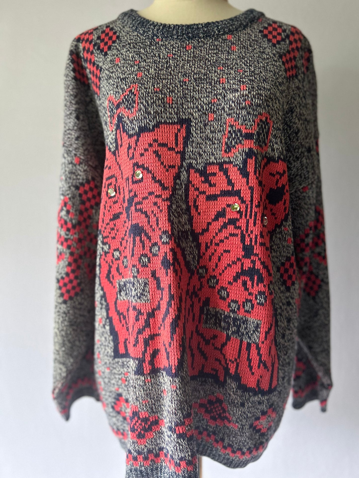 Vintage Knit Sweater – Size L