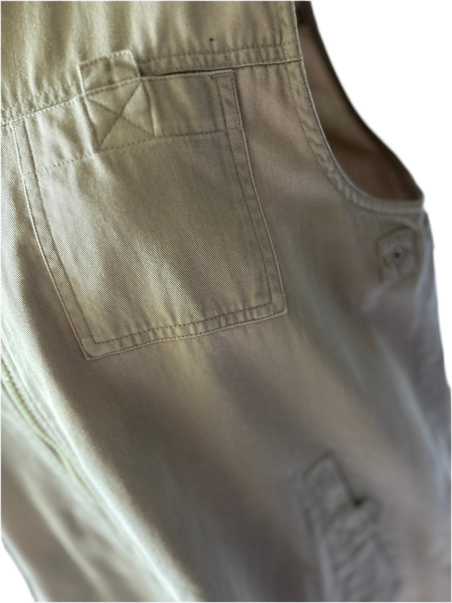 Khaki Cargo-Style Vest – Size M