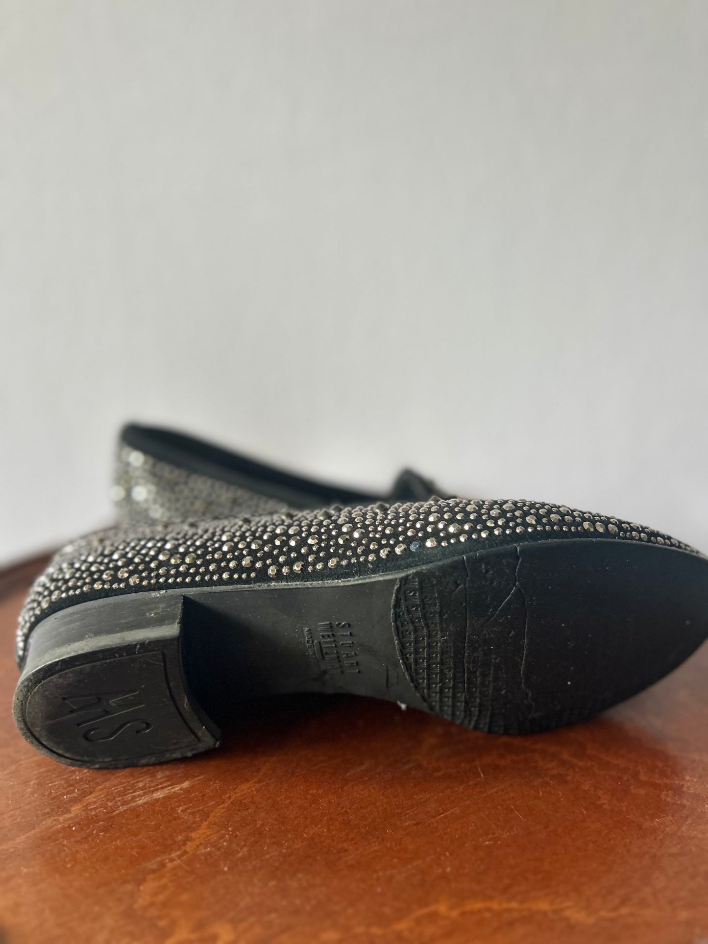 Spanish-Made All-Over Studded Moccasins – Size 36.5