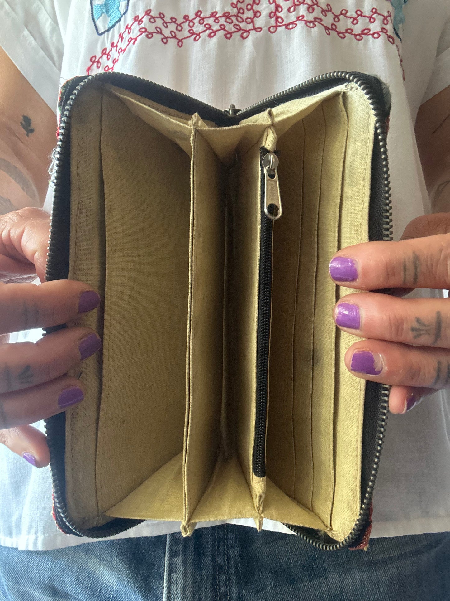 Handcrafted Embroidered Clutch – Unique Boho Statement Piece