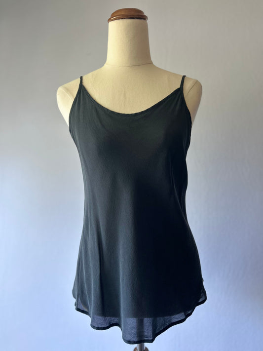 Moochi Black Silk Tank Top – Size 10