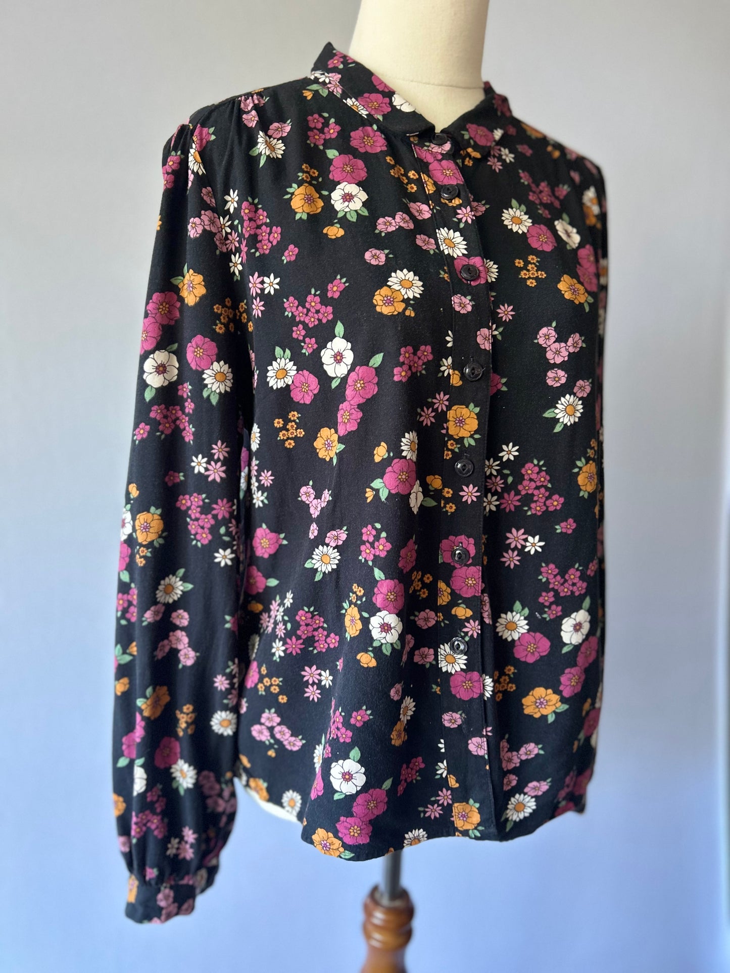 Princess Highway Botanical Floral Long Sleeve Shirt - Size 10
