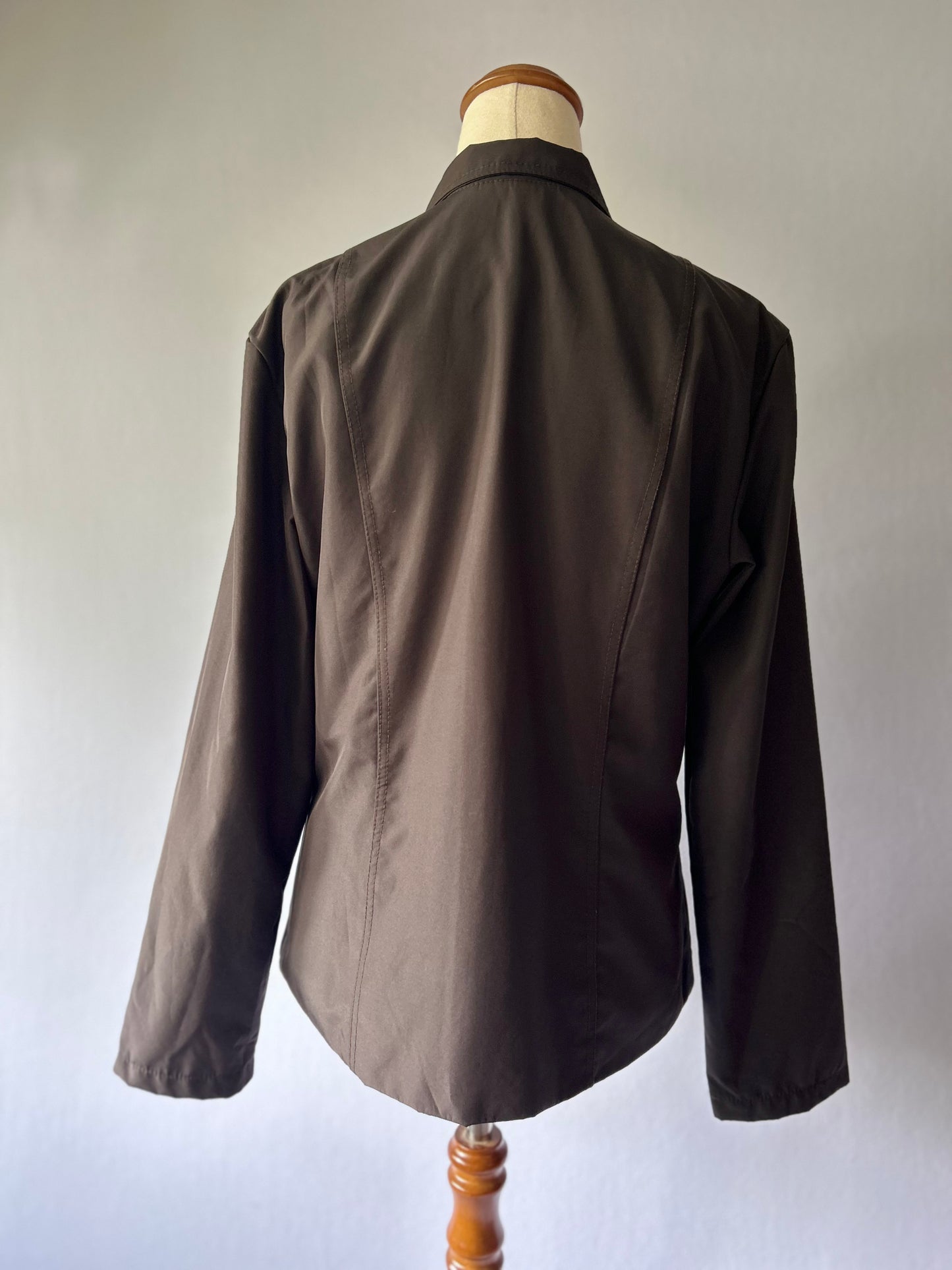 Classic Brown Lightweight Windbreaker – Size L