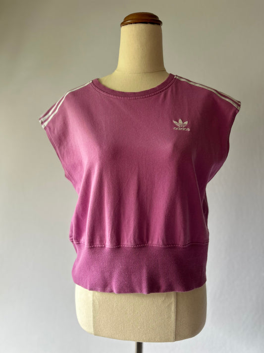 Adidas Originals 3-Stripes Cropped T-Shirt - Size  L