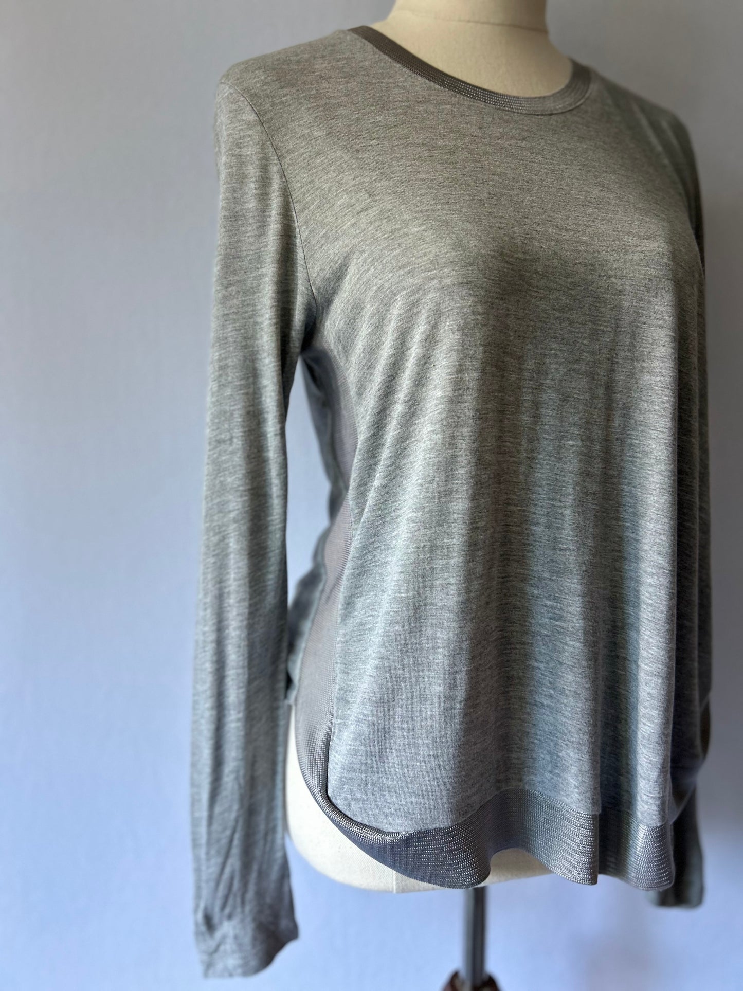 Zara Basic Cotton Long Sleeve Tee – Size S