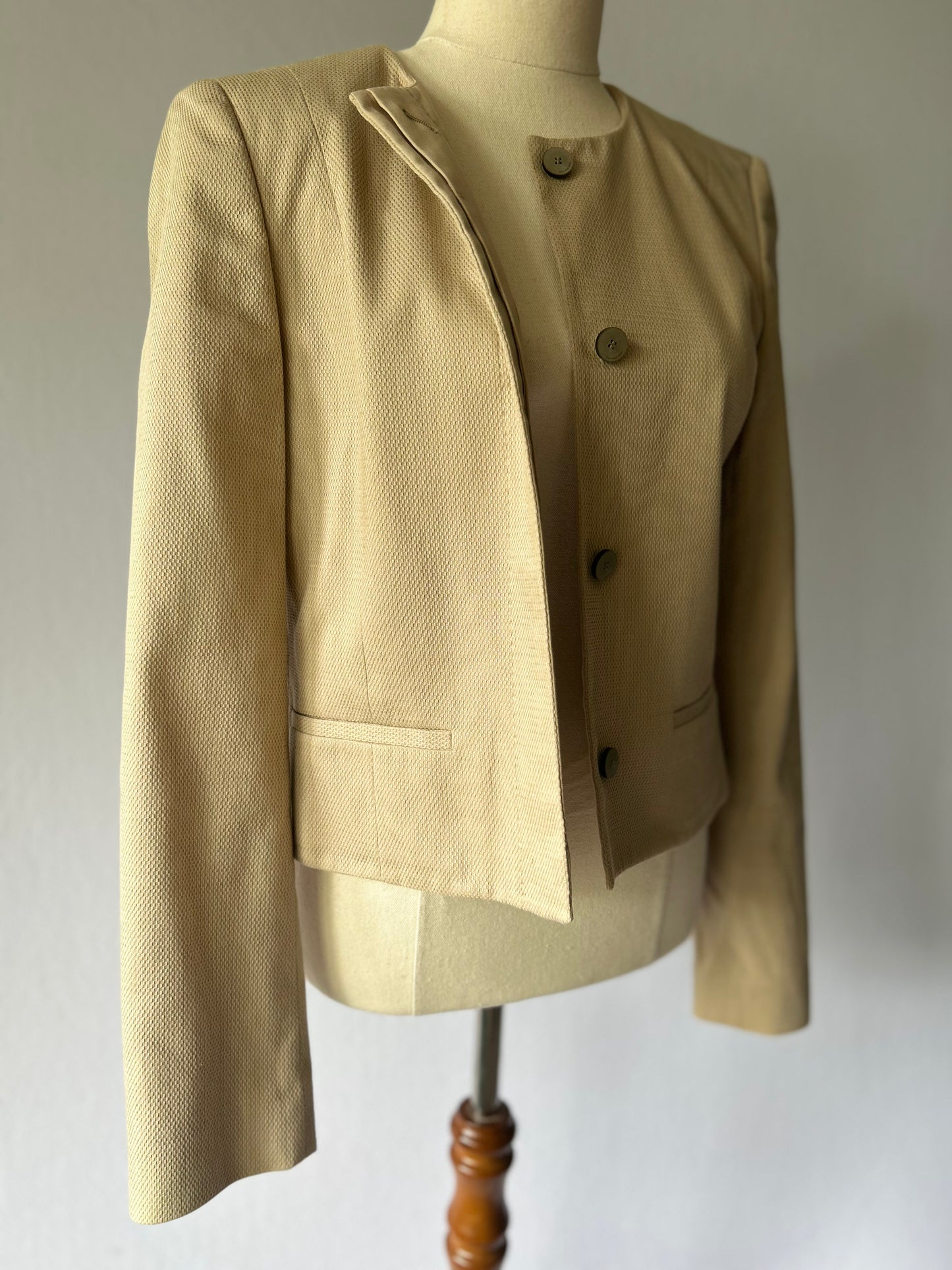 Hugo Boss Structured Honeycomb-Texture Blazer – Size UK 8