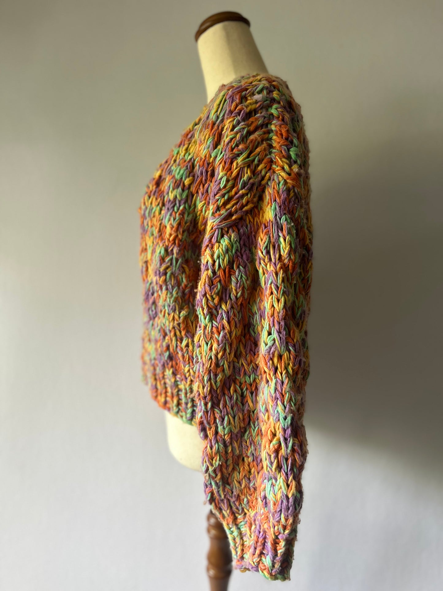 Princess Polly Multi-Color Chunky Knit Cardigan - Size XS/S