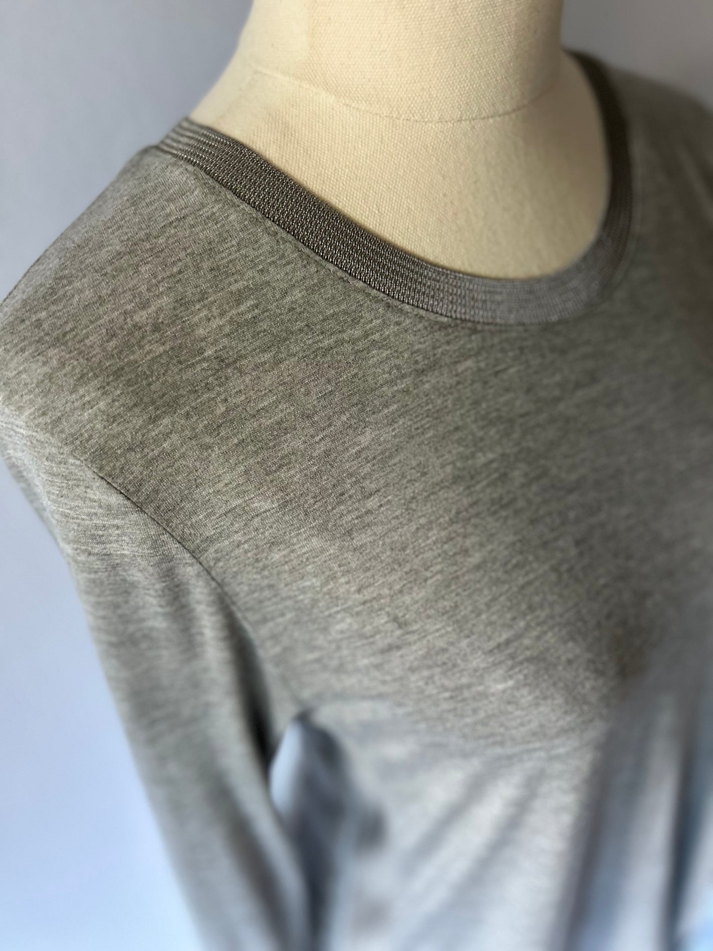 Zara Basic Cotton Long Sleeve Tee – Size S