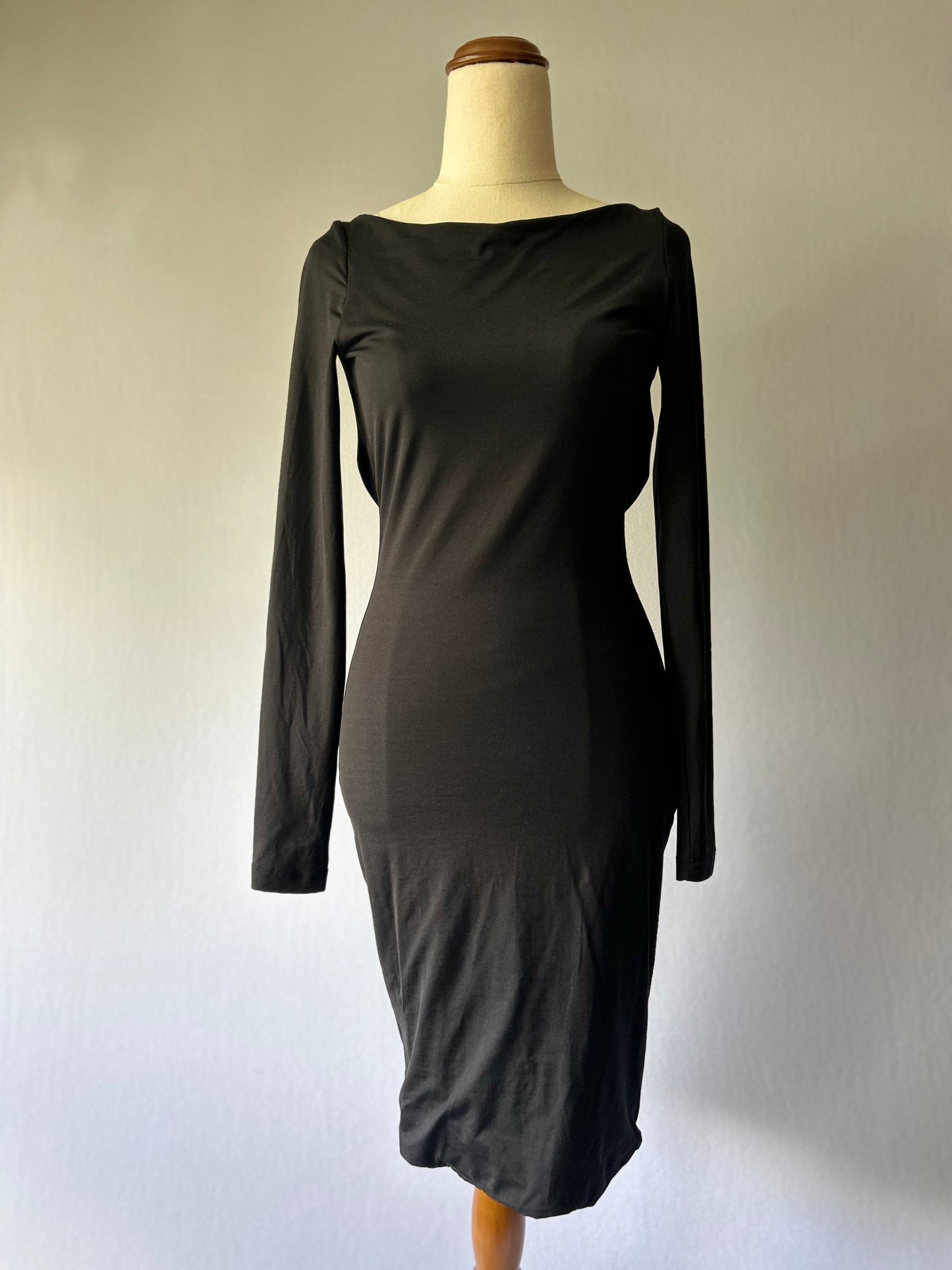 Kookai "Noir" Backless Bodycon Dress – Size 1