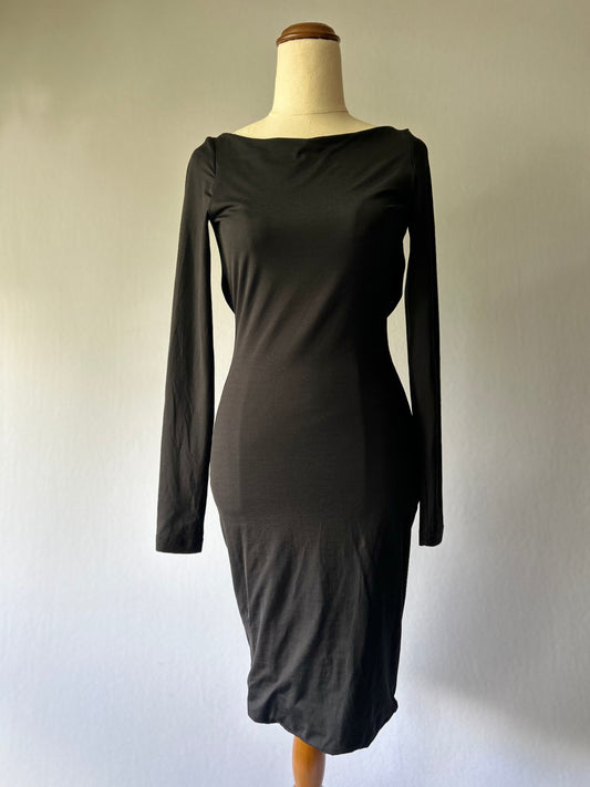 Kookai "Noir" Backless Bodycon Dress – Size 1